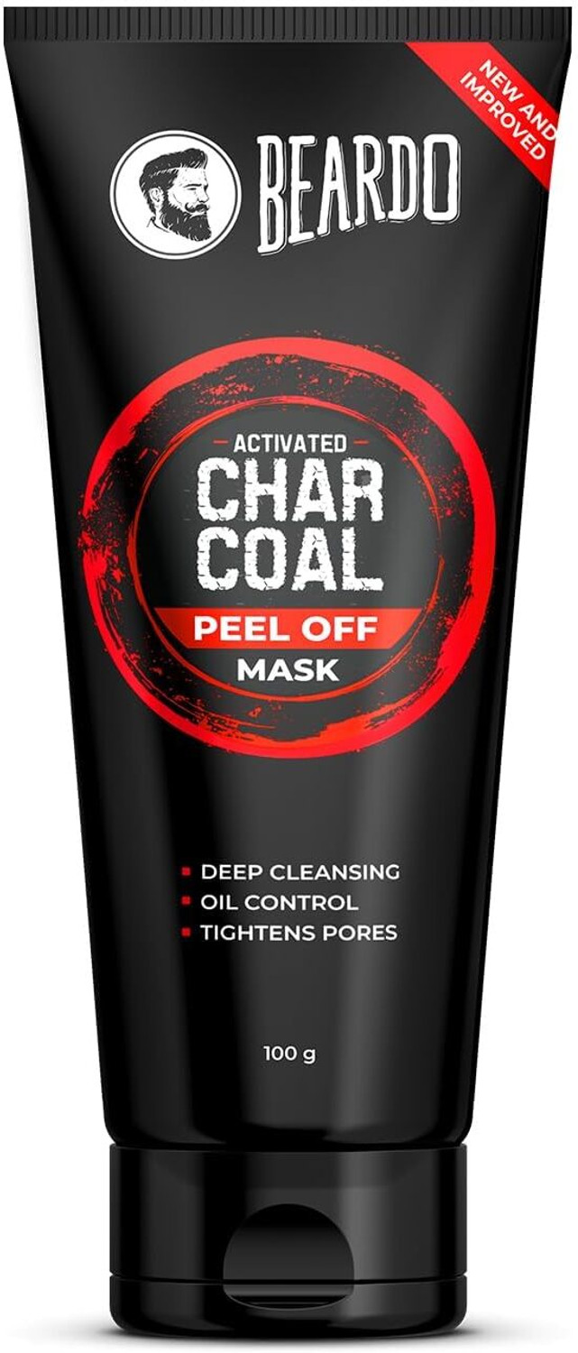 BEARDO Charcoal Peel Off Mask for Men, 100g - Image 1
