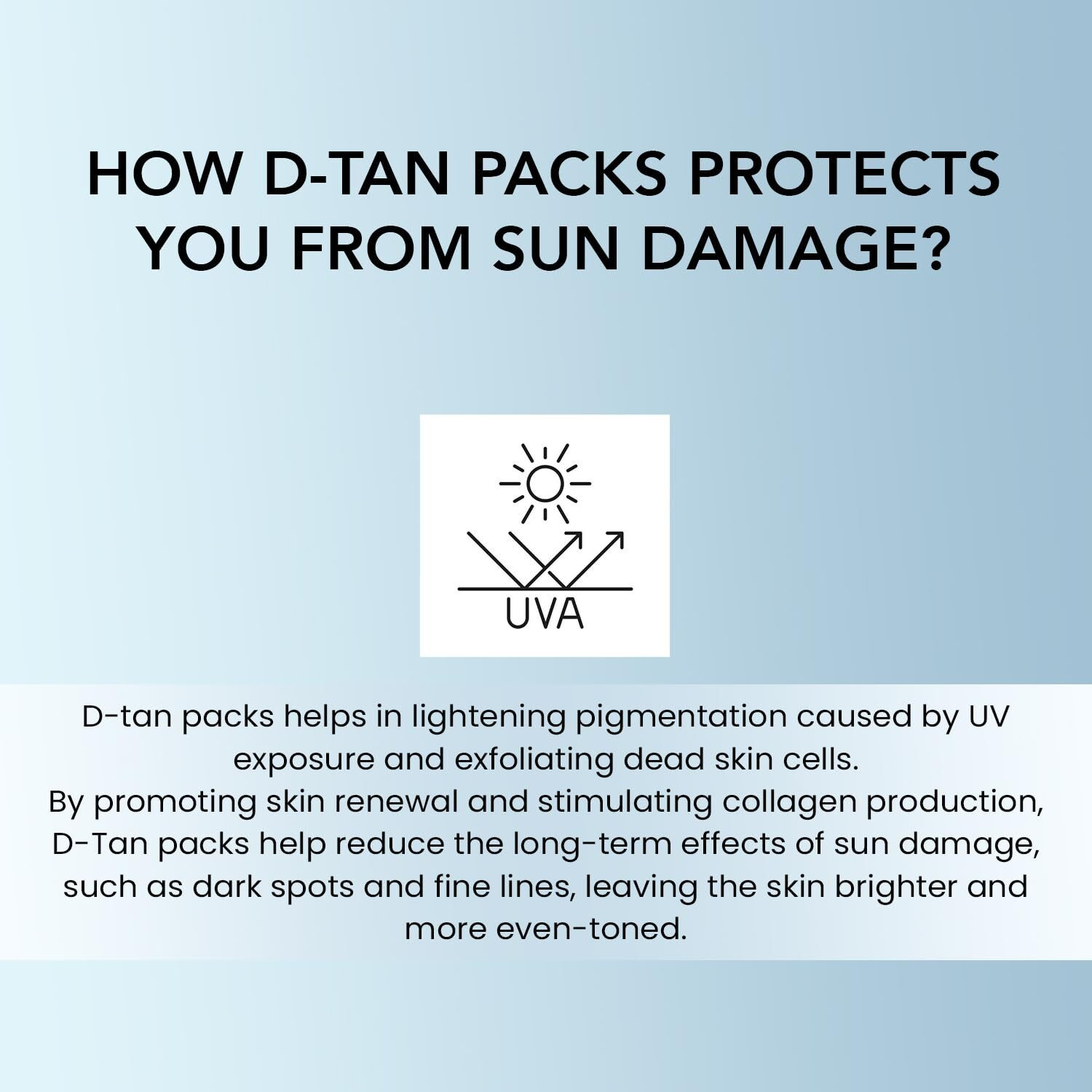 Image of Raaga D-TAN Pack for Instant Tan Removal & Sun Damage Protection (300 ml)