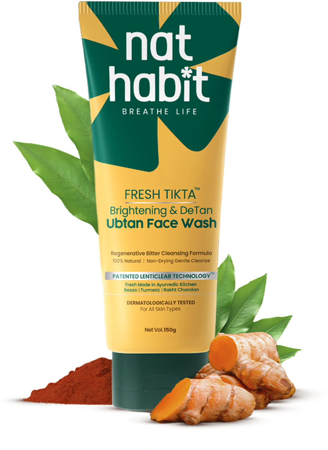 Nat Habit Ubtan Face Wash 100g - Image 1