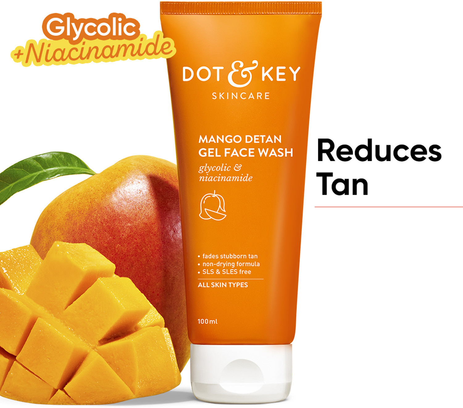 Dot & Key Mango Detan Gel Face Wash 100ml - Image 6