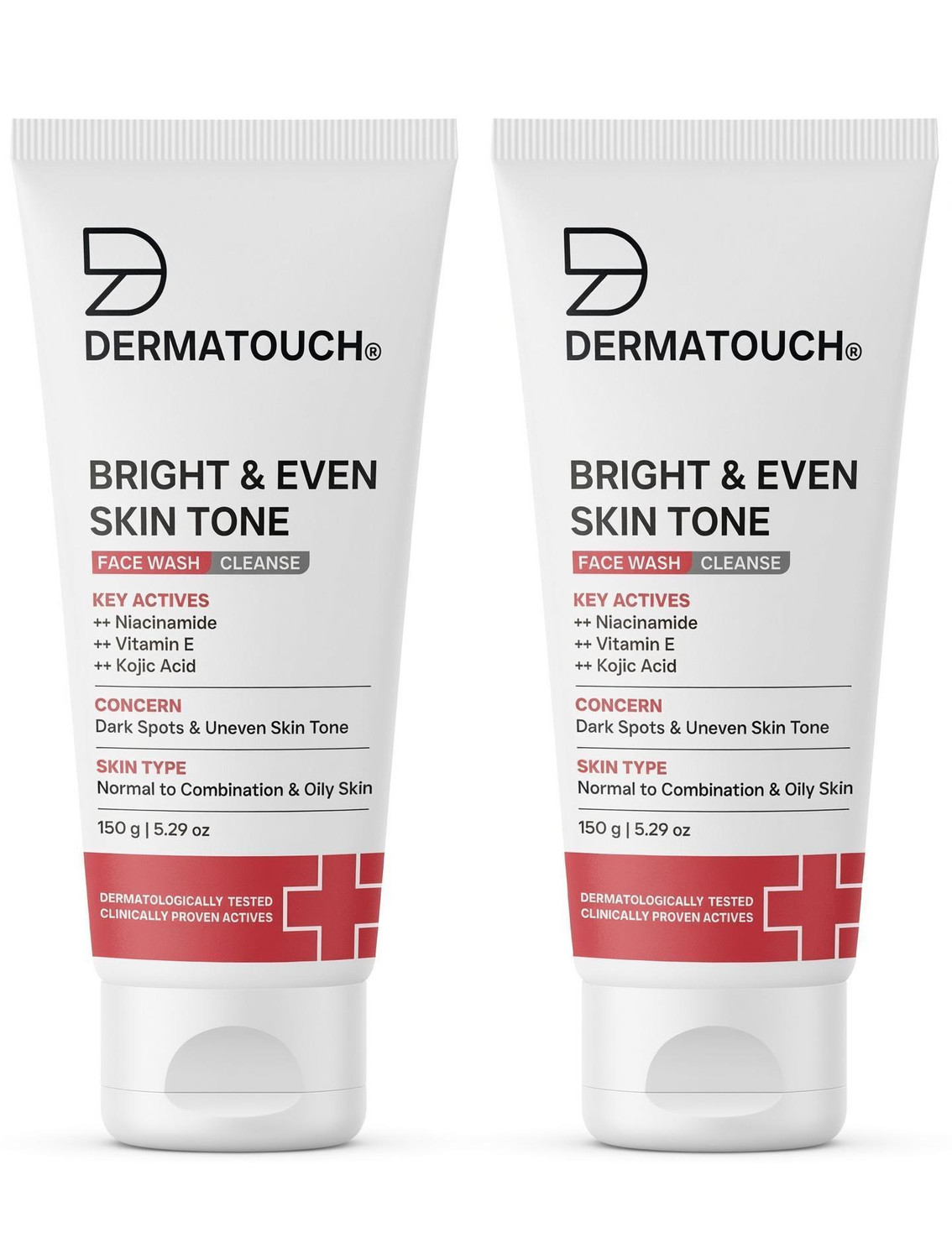 Dermatouch Bright & Even Tone Face Wash with Niacinamide, 300g - Image 1