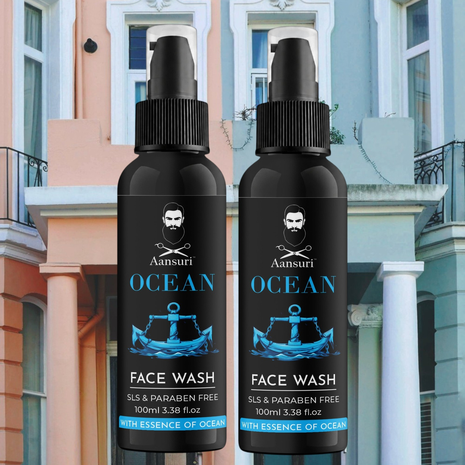 Aansuri Ocean SLS & Paraben Free Daily Face Wash Pack of 2 - Image 1