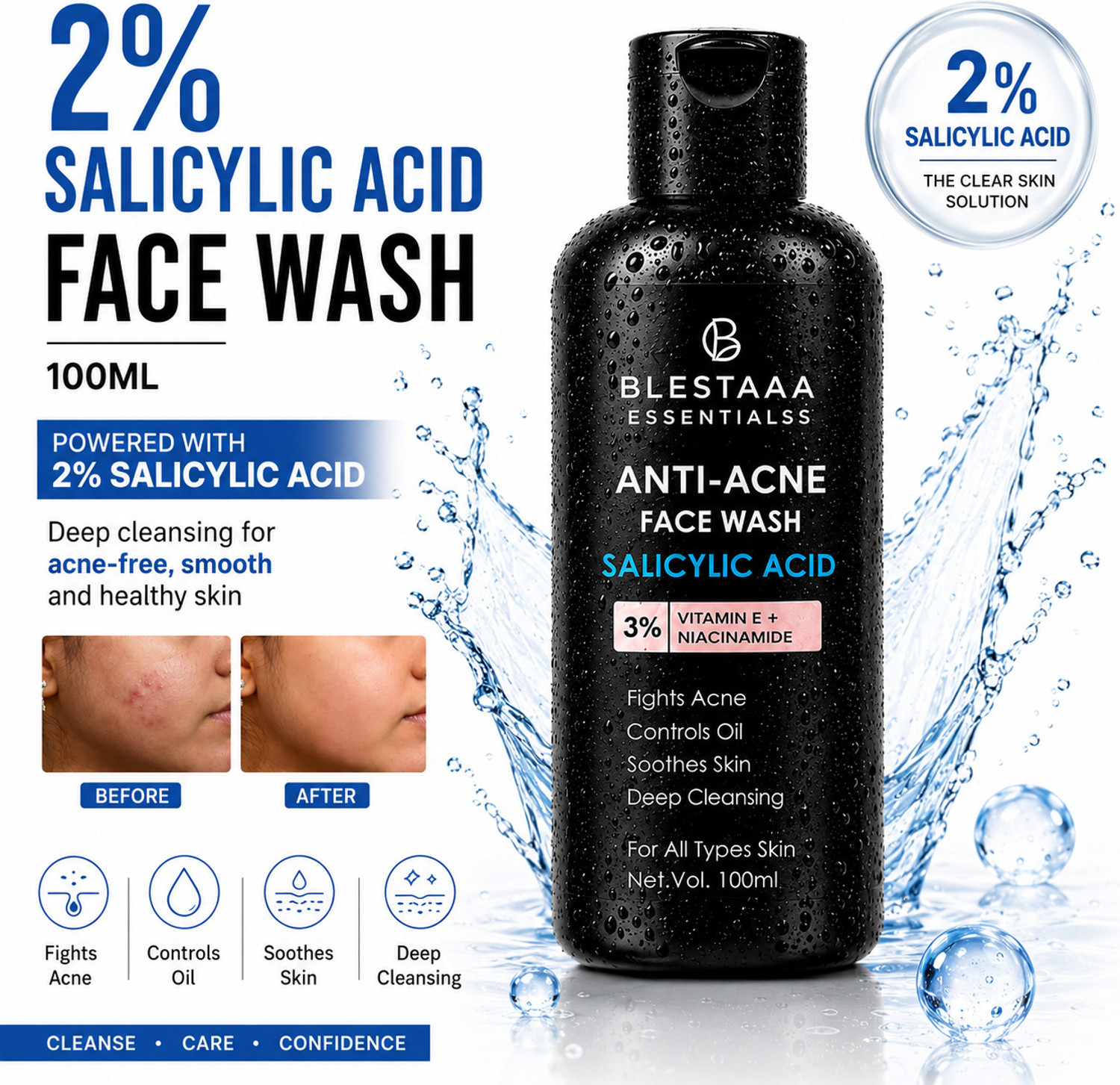 Image of STEPOUT Coffee Pack of 2 | Deep Cleansing & Oil Control Face Wash (120 g)