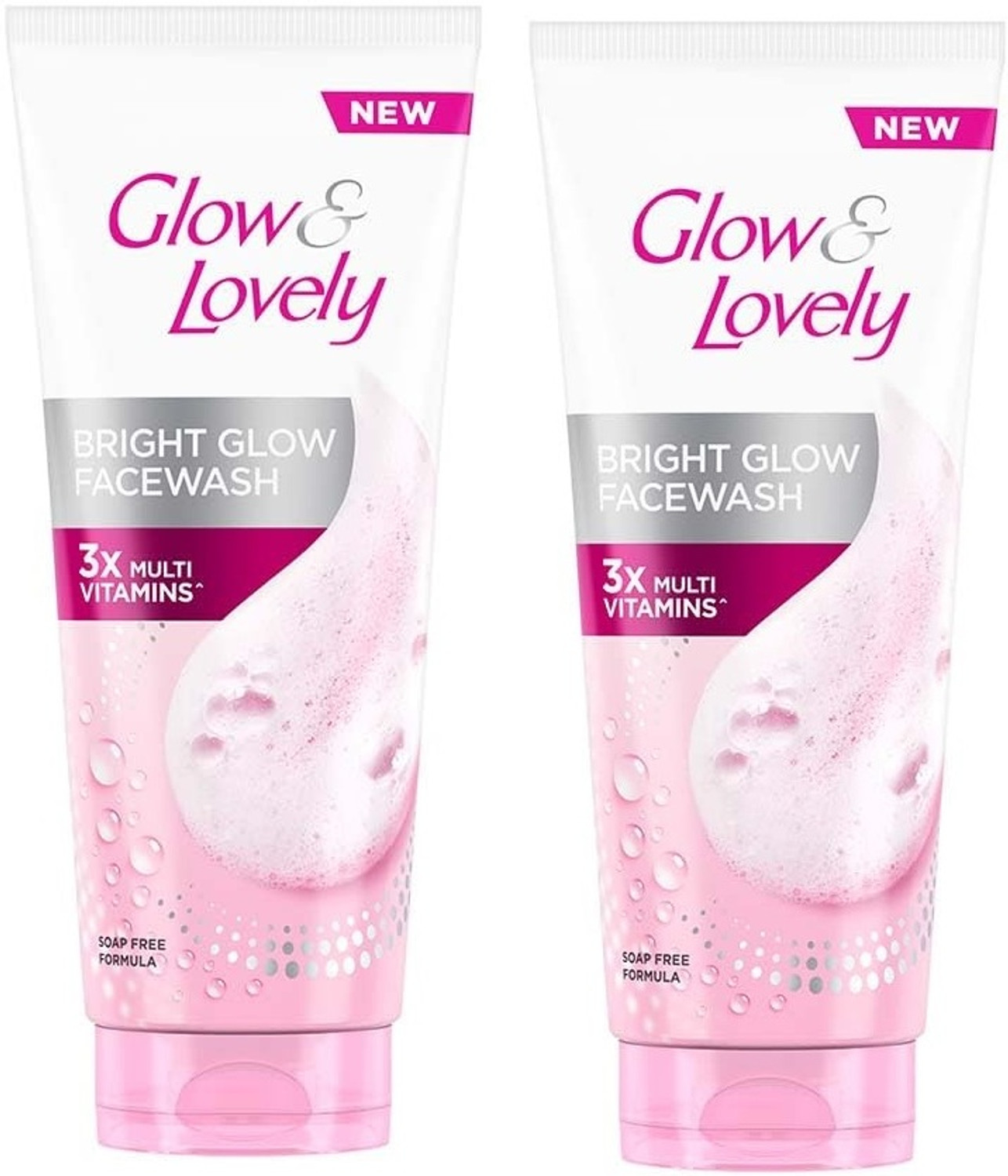 Glow & Lovely Bright Glow 300g Face Wash (Pack of 2) - Image 1