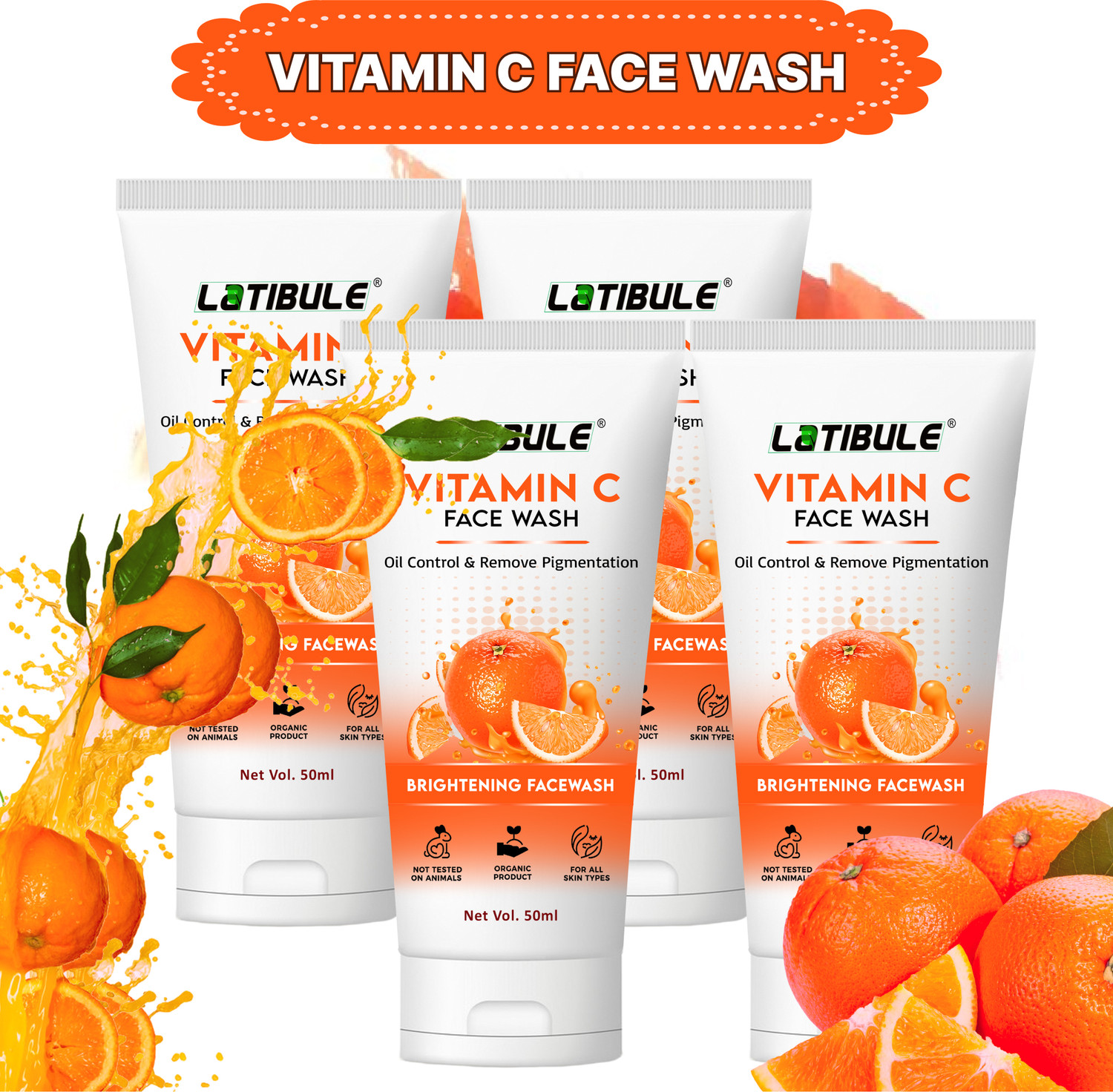 Image of Latibule Vitamin c Moisturising - Skin Brightening Face Wash (200 ml)