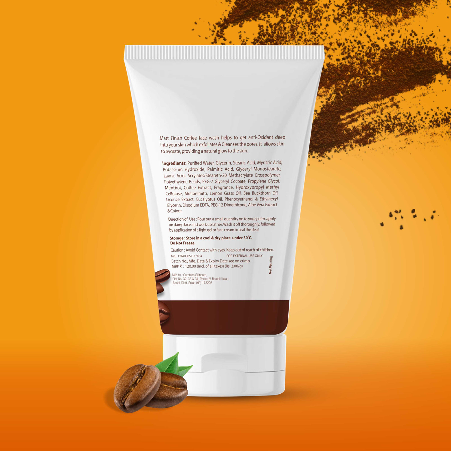 Image of STEPOUT Coffee Pack of 2 | Deep Cleansing & Oil Control Face Wash (120 g)