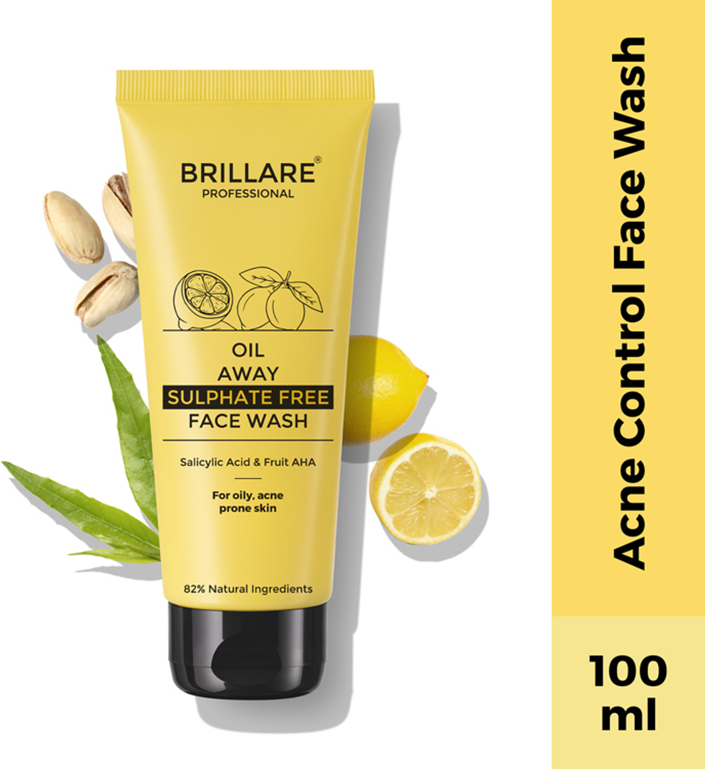 Brillare Oil Away Sulfate Free Face Wash 100g - Image 1