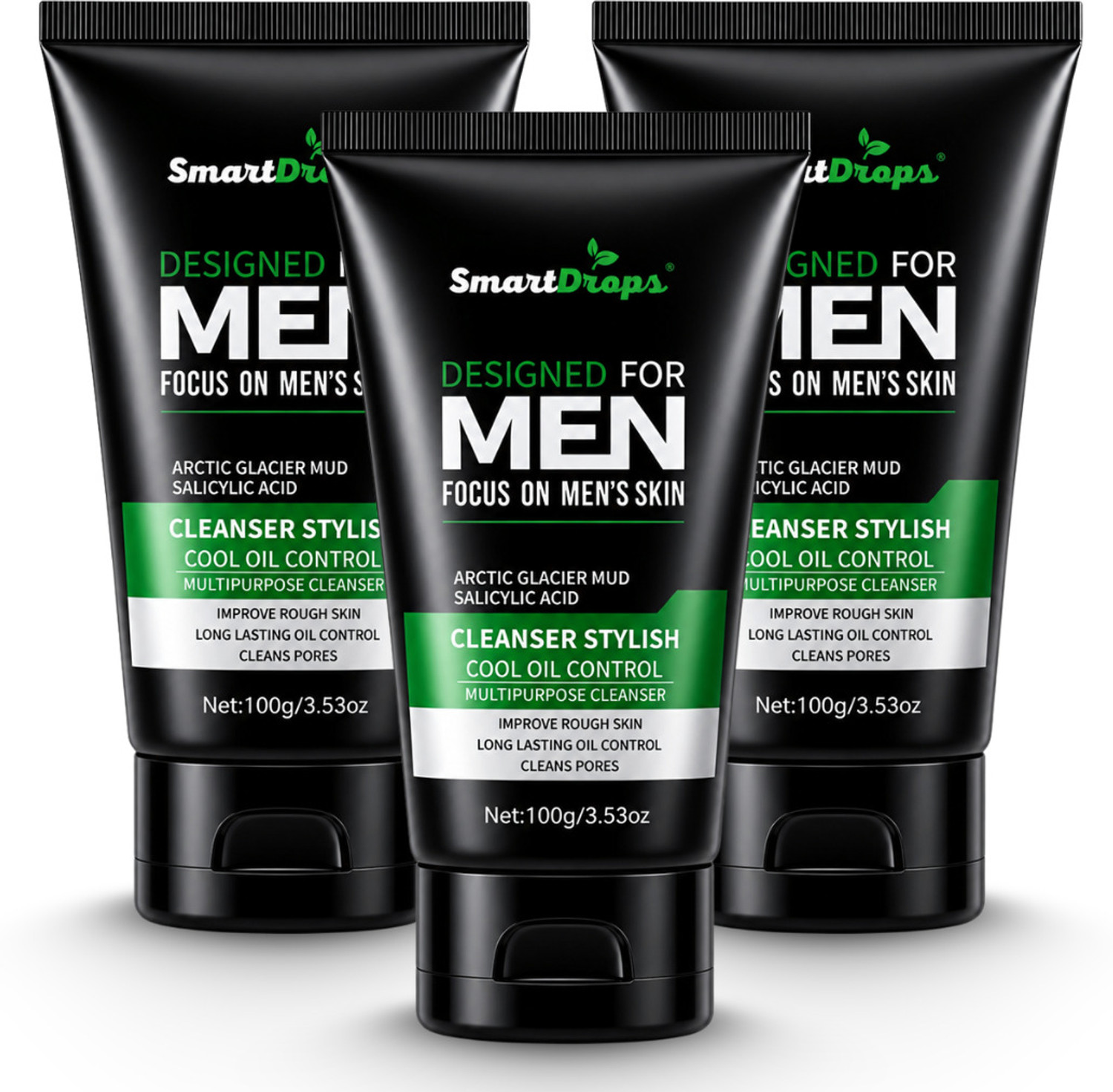 Image of POND's MENS ENERGY BRIGHT FACEWASH 50G + MENS POLLUTION OUT FACEWASH 50G Face Wash (100 g)