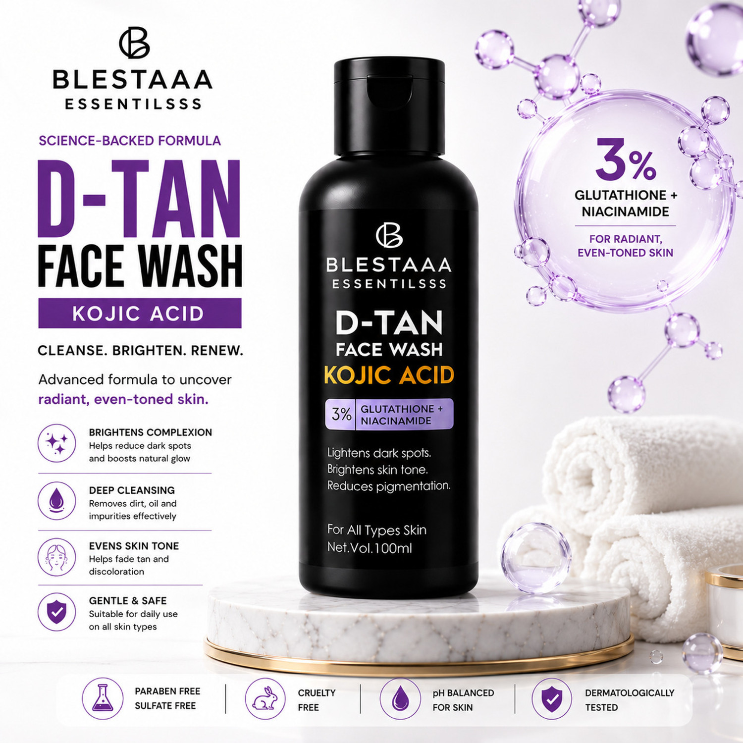 Image of SETCOS 2% Niacinamide Gentle Skin Cleanser for Sensitive, Dry, Normal Face Wash (500 ml)