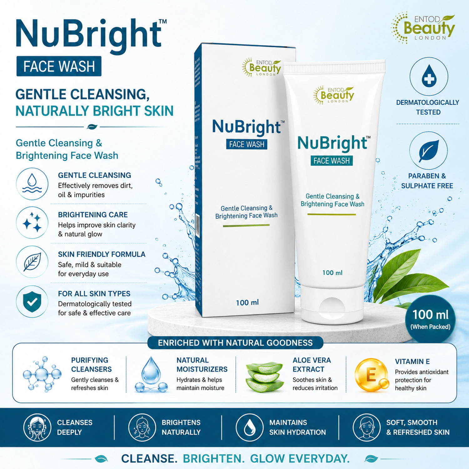 Image of Everyuth Naturals Nourishing Aloevera & Cucumber Gel Face Wash (600 g)