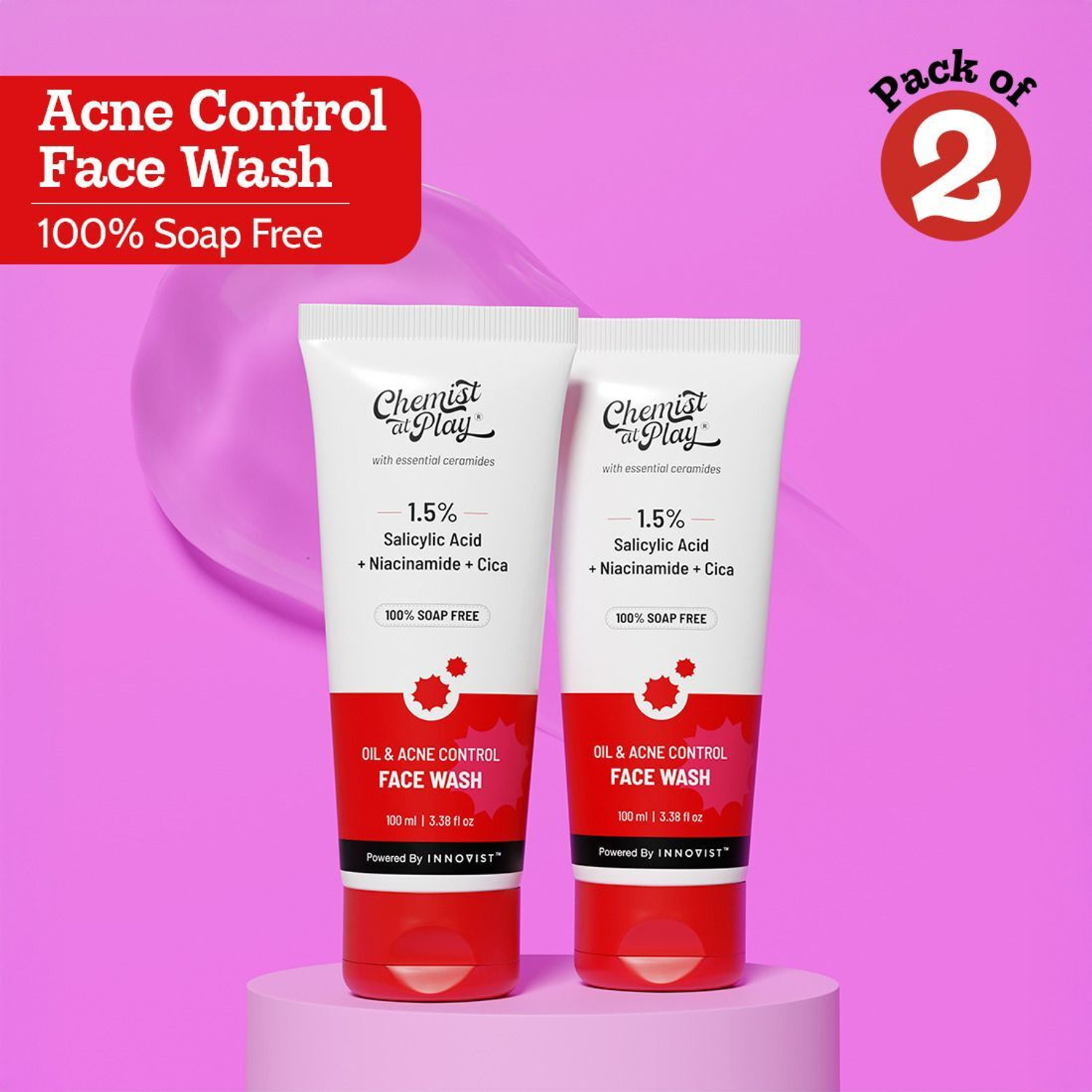 Chemist at Play Acne Control Face Wash - Image 1