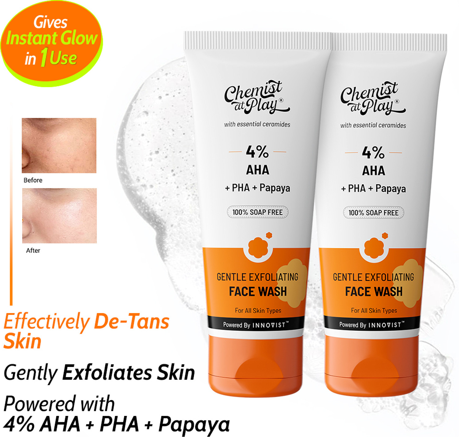 Chemist at Play Gentle Exfoliating Face Wash - Image 1