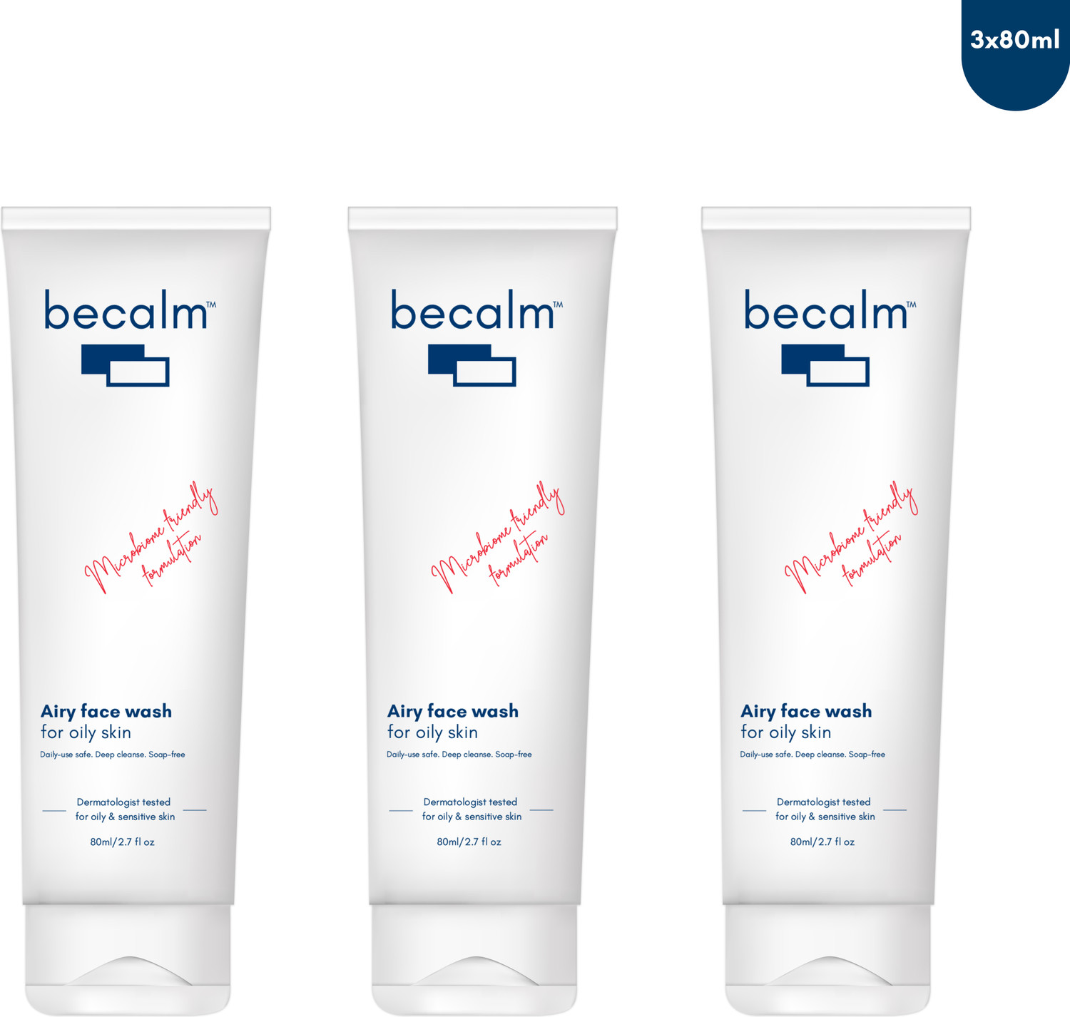 Becalm Airy Face Wash for Oily Skin 240 ml - Image 1