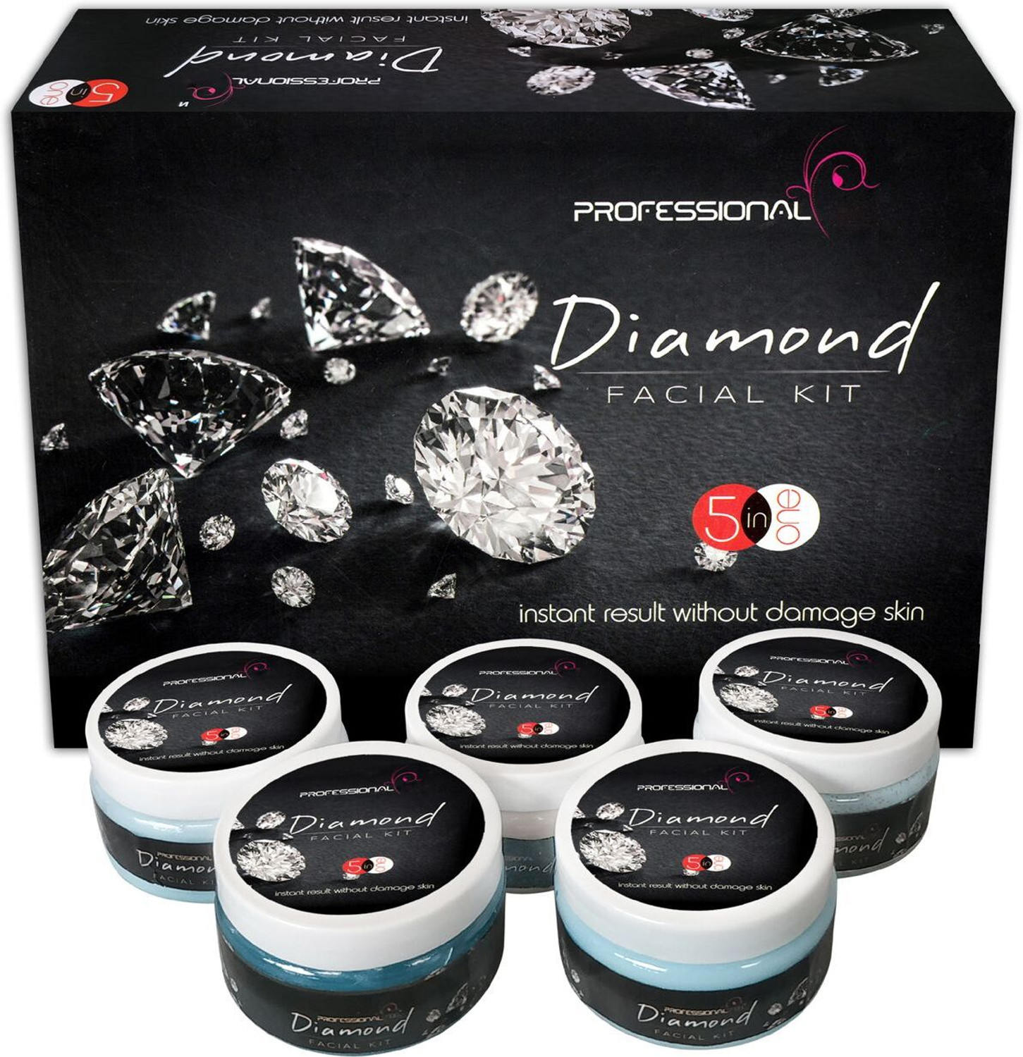 Image of DR.RASHEL Korean Glass Skin Essence Facial Kit | Scrub, Gel, Face Pack, Cream | 1520 ml (4 x 380 ml)
