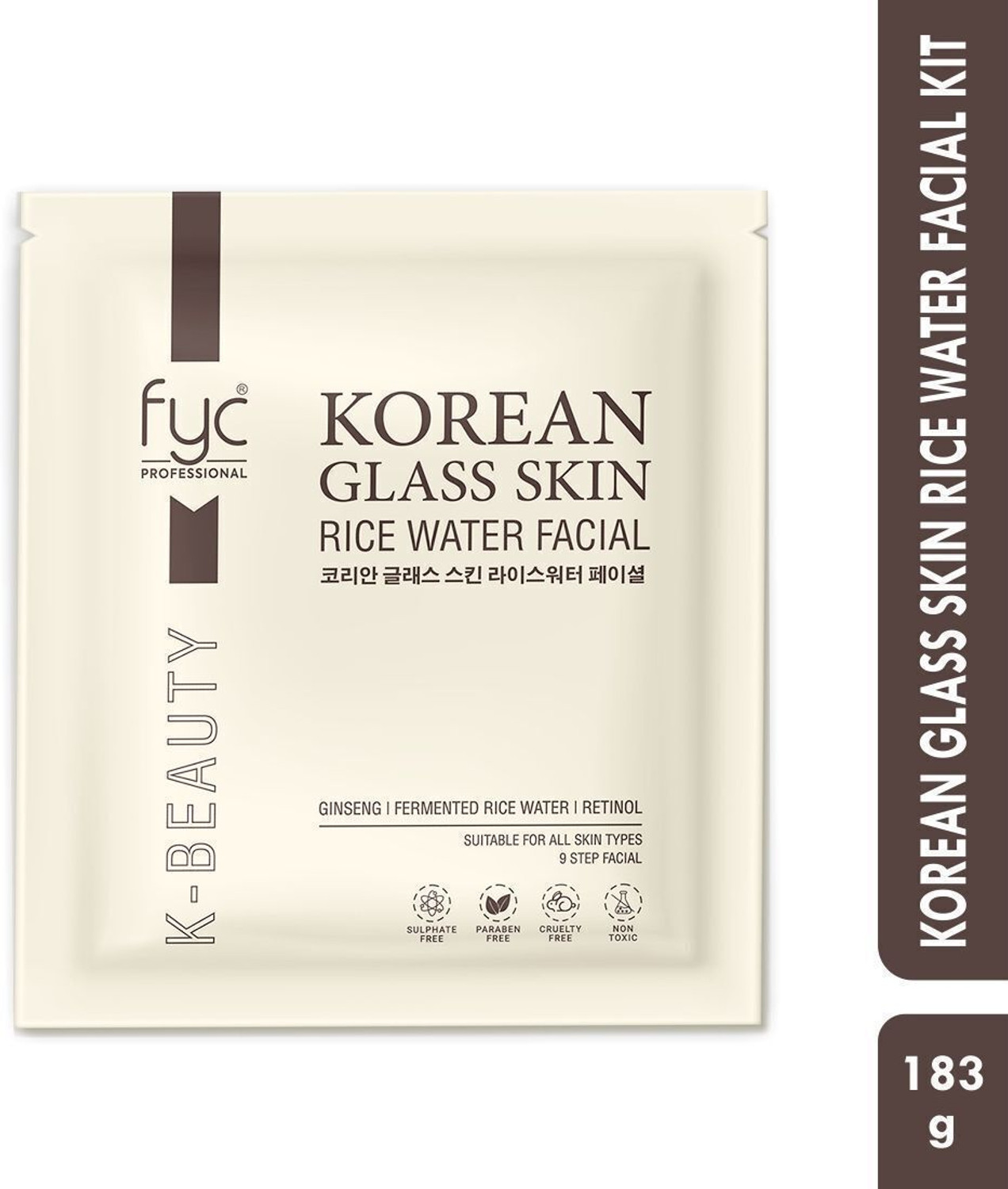 Image of DR.RASHEL Korean Glass Skin Essence Facial Kit | Scrub, Gel, Face Pack, Cream | 1520 ml (4 x 380 ml)