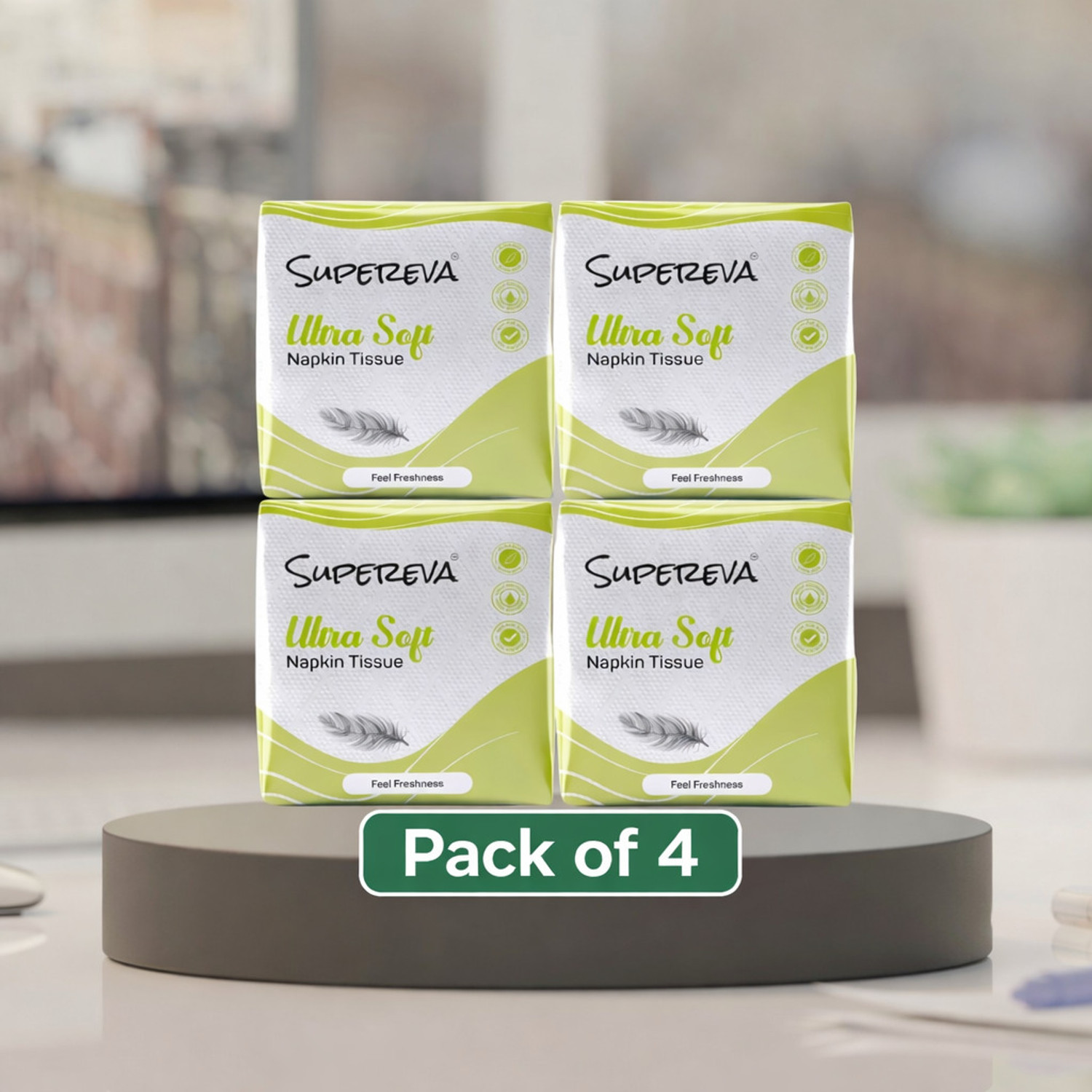 Image of Liora Premium 2-Ply Ultra Soft Facial Tissue Paper - 100 Pulls per Box| Pack of 1 |