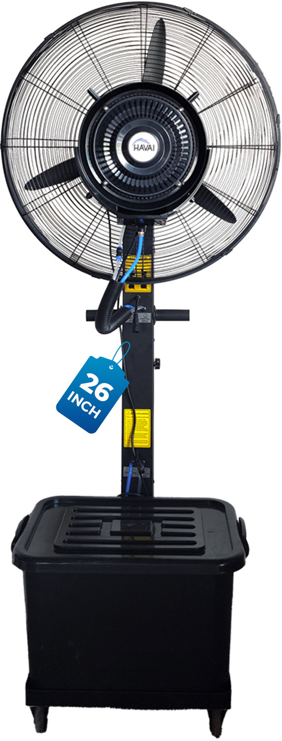 Image of yogi Mist Fan with Water Tank High Speed Cooling Fan Outdoor Air Cooler Anti Dust, High Air Delivery, Silent Operation, Ultra High Speed 0.3 mm Tower Fan (4 Star | Multicolor | Pack of 1)