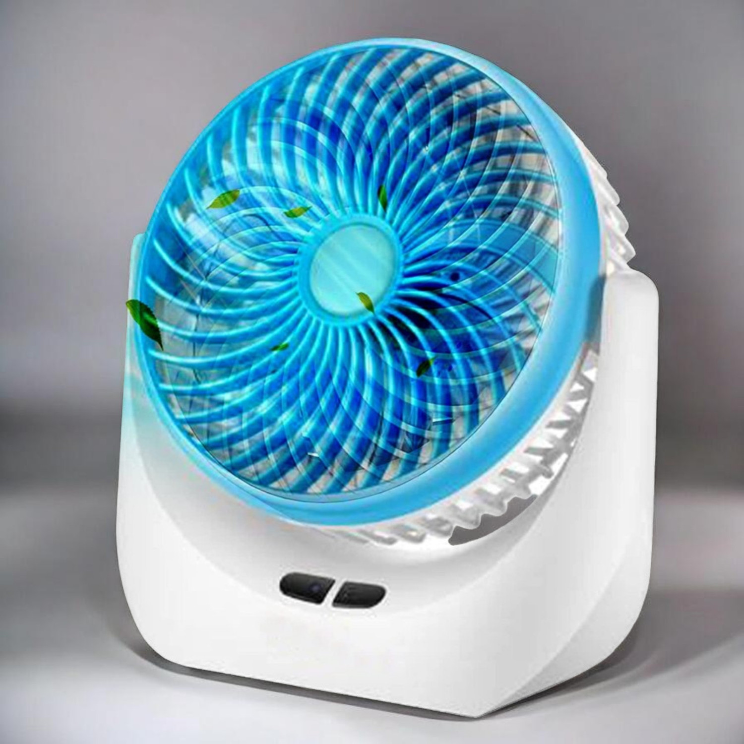 Image of Radhe High Speed Rechargeable Table Fan with LED Light For Office Desk, Home 274 Ultra High Speed 1400 mm Table Fan (5 Star | Multicolor | Pack of 1)