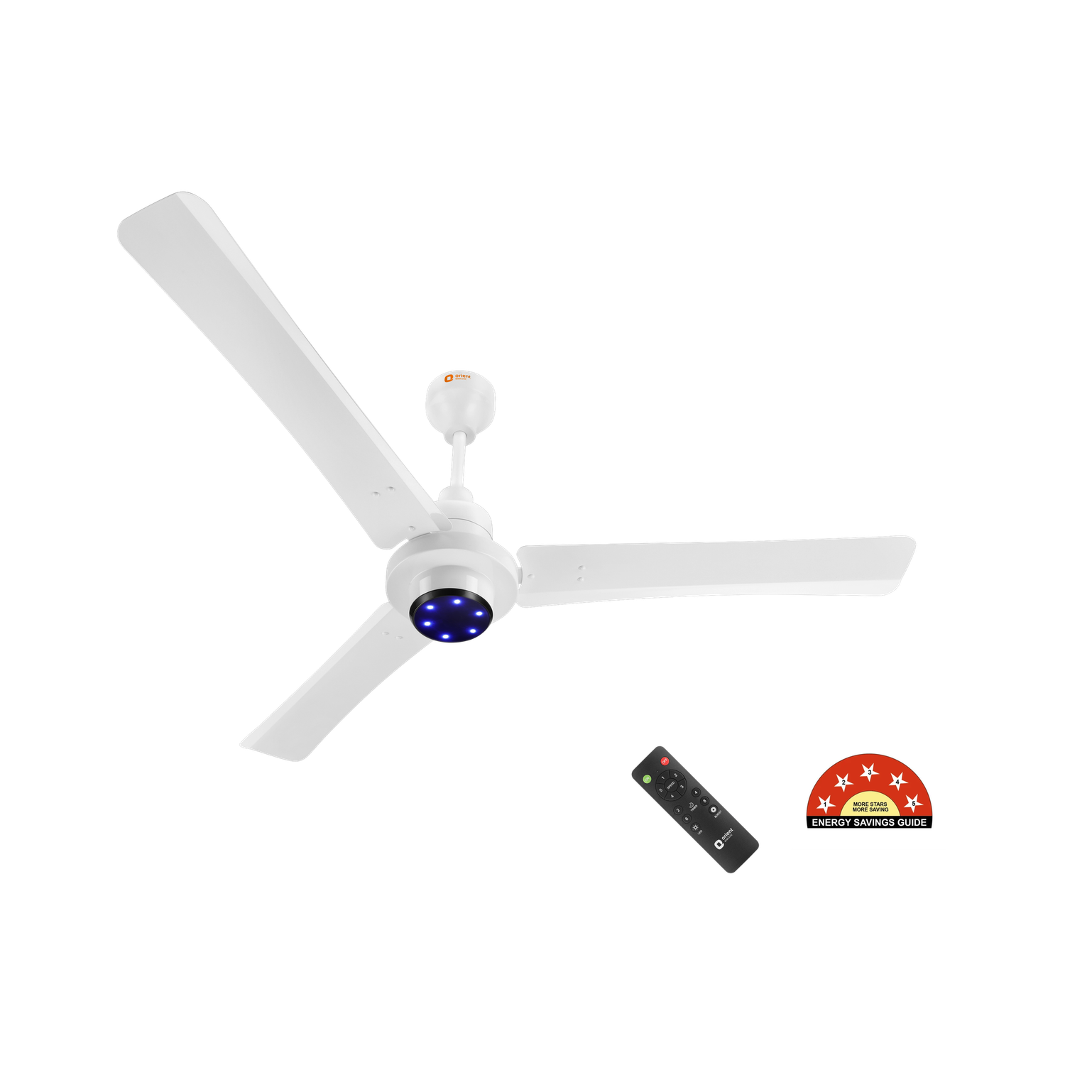 Image of Paras Green Smart Premium 32 Watt with 2 Year Warranty Remote Controlled, BLDC Motor with Remote, Ultra High Speed 1200 mm Ceiling Fan (Brown | Pack of 1)