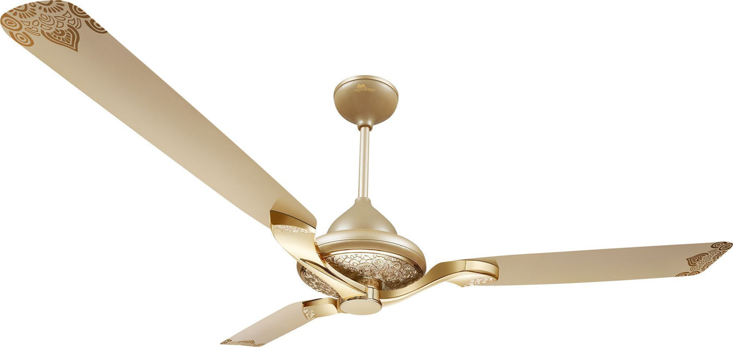 Image of Mannlite Modern Design Luxurious 52 inch Decorative Designer Fan for Home with Premium Finish with 12 Months Warranty BLDC Motor with Remote 1320 mm Ceiling Fan (Black | Pack of 1)