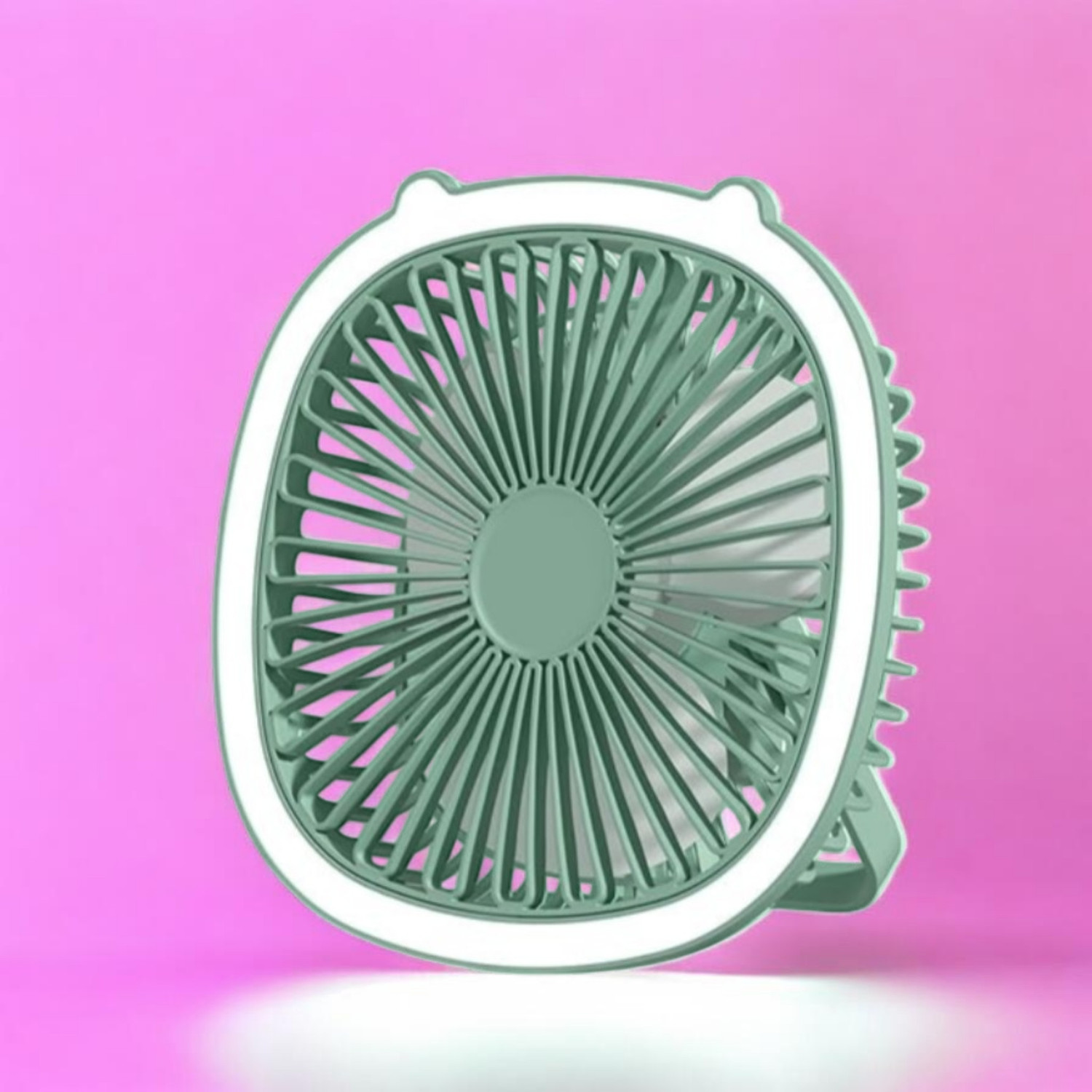 Image of Gatushop High Speed Rechargeable Table Fan with LED Light For Office Desk, Home F3579 Ultra High Speed 1400 mm Table Fan (5 Star | Multicolor | Pack of 1)