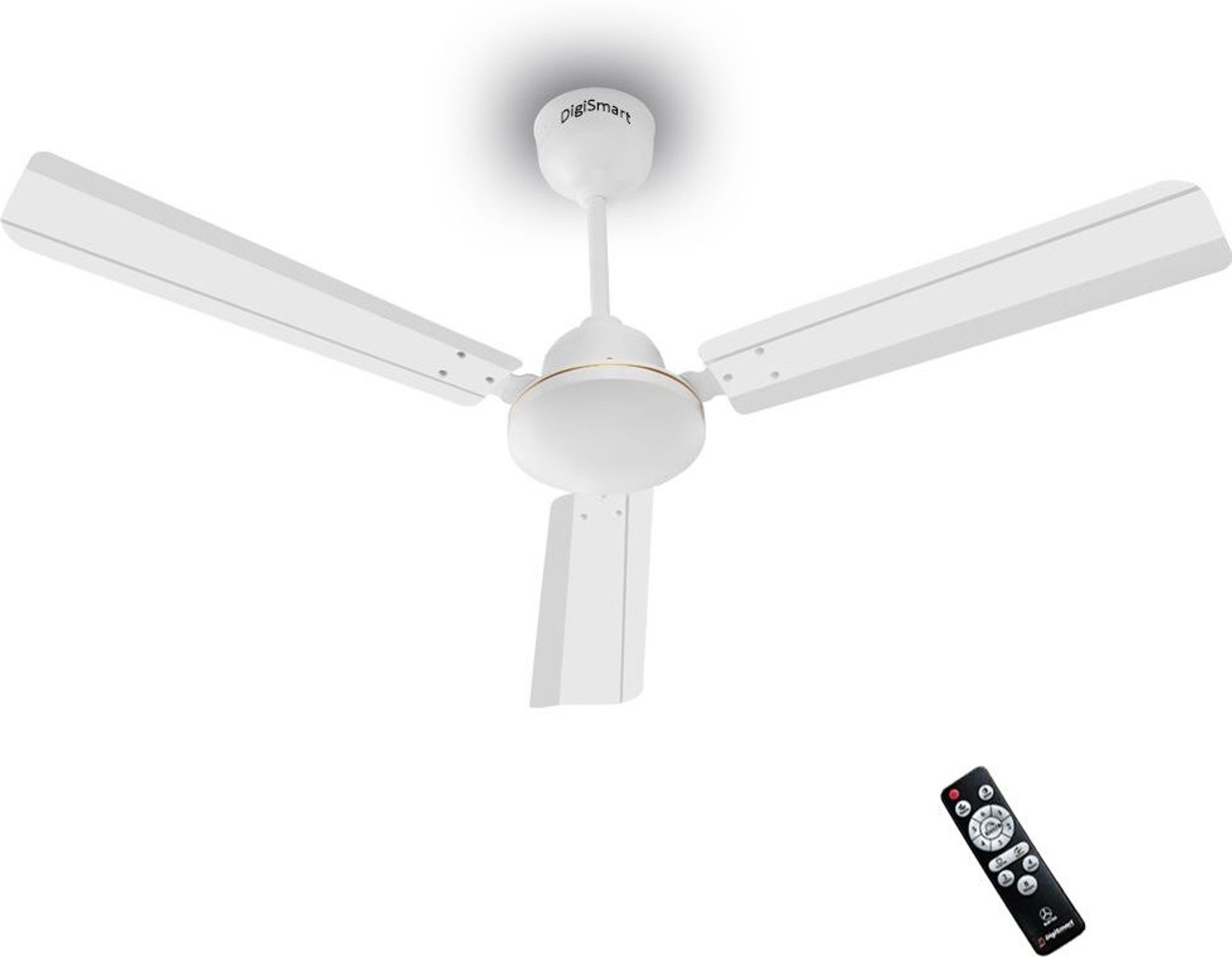 Image of SJENTERPRISE0 PORTABLE FAN with 1 Year Warranty Anti Dust, With LED Indicators, Ultra High Speed, BLDC with Remote and Regulator 500 mm Ceiling Fan (3 Star | WHITE | Pack of 1)