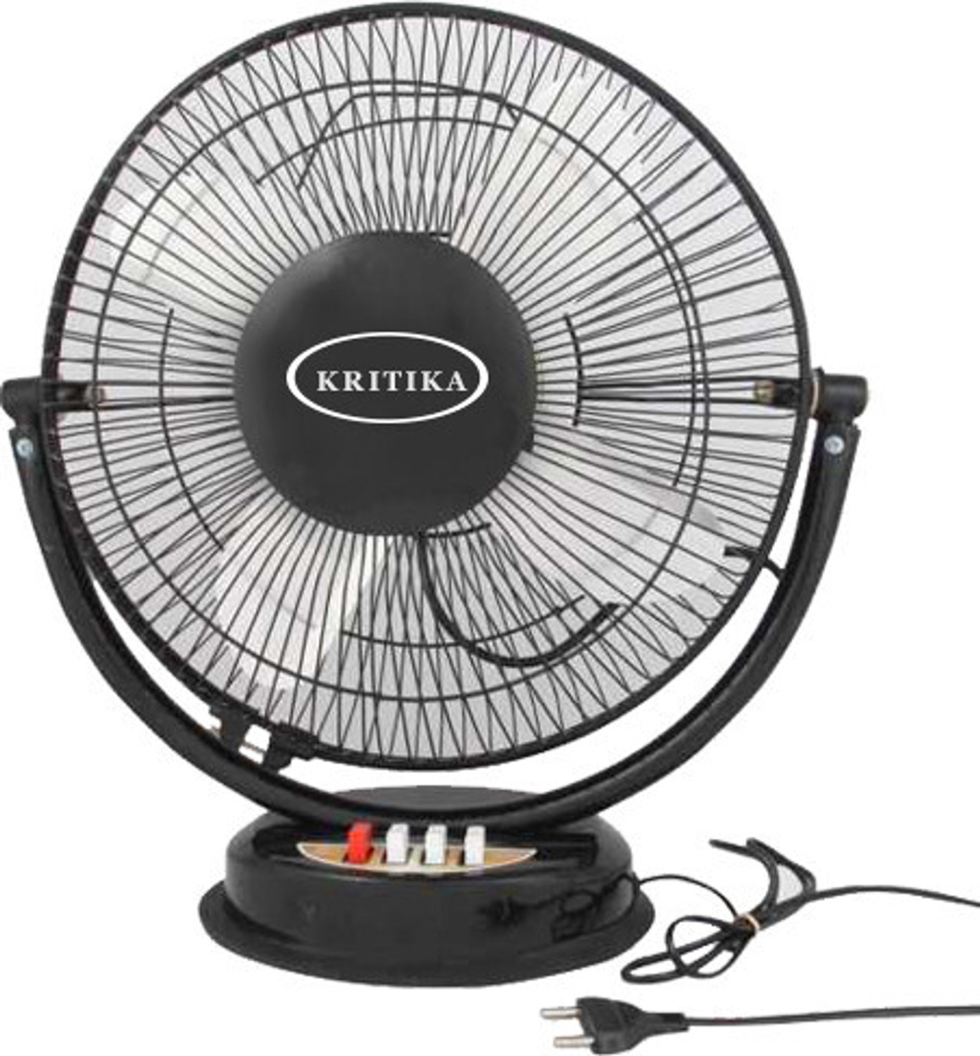 Image of Gatushop High Speed Rechargeable Table Fan with LED Light For Office Desk, Home F3602 Ultra High Speed 1400 mm Table Fan (5 Star | Multicolor | Pack of 1)