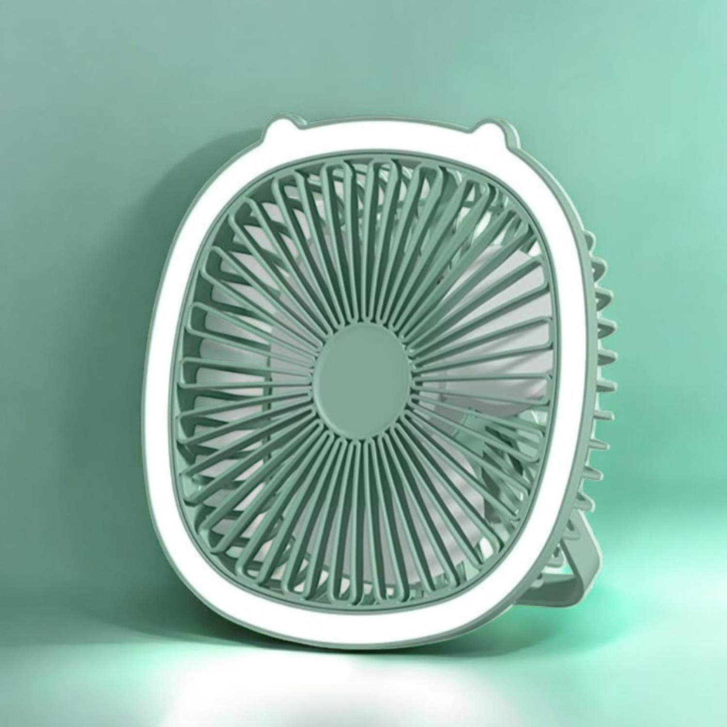 Image of DAKSHWAY High Speed Rechargeable Table Fan with LED Light For Office Desk, Home F3612 Ultra High Speed 1400 mm Table Fan (5 Star | Multicolor | Pack of 1)