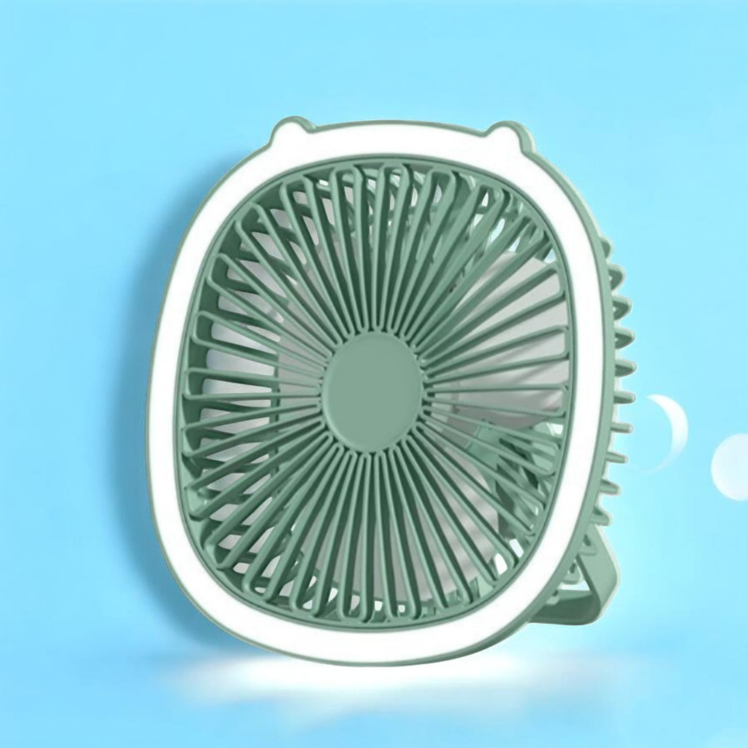 Image of DAKSHWAY High Speed Rechargeable Table Fan with LED Light For Office Desk, Home F3533 Ultra High Speed 1400 mm Table Fan (5 Star | Multicolor | Pack of 1)