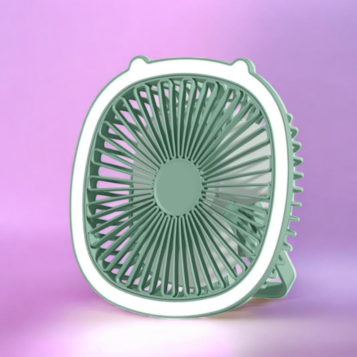Image of DAKSHWAY High Speed Rechargeable Table Fan with LED Light For Office Desk, Home F3592 Ultra High Speed 1400 mm Table Fan (5 Star | Multicolor | Pack of 1)