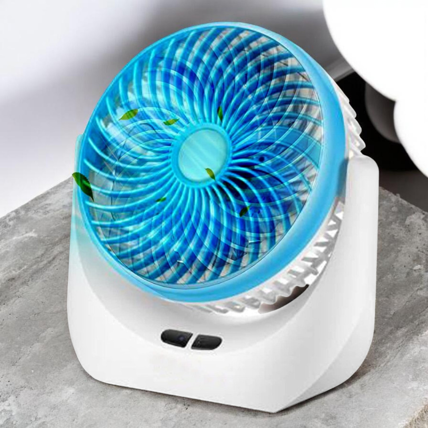 Image of Radhe High Speed Rechargeable Table Fan with LED Light For Office Desk, Home 268 Ultra High Speed 1400 mm Table Fan (5 Star | Multicolor | Pack of 1)