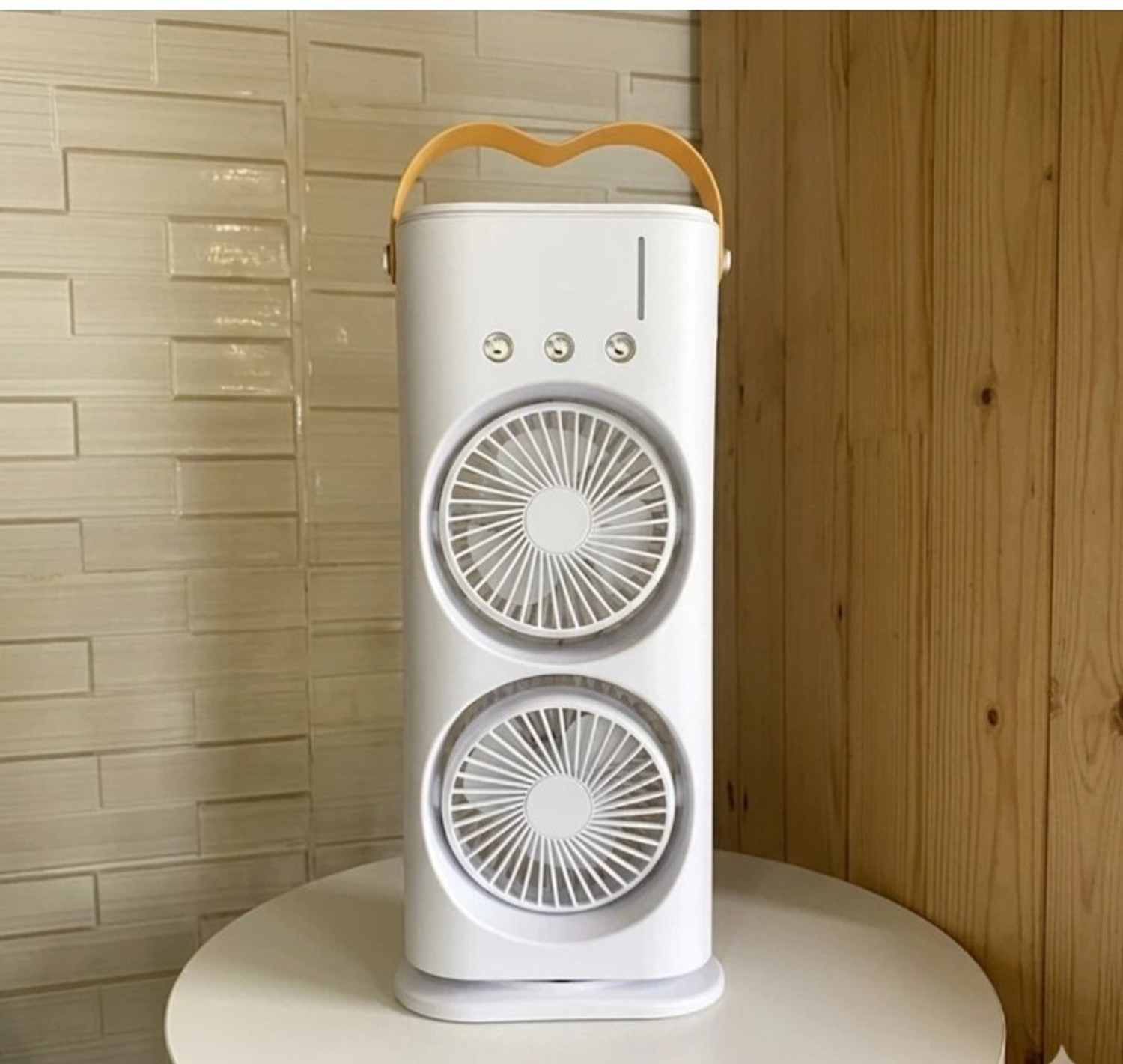 Image of Windar 300mm(12Inch.) Mini AC Cooler Fan, Small Evaporative Air Table Fan For HomeE128 Silent Operation 300 mm Table Fan (5 Star | White | Pack of 1)