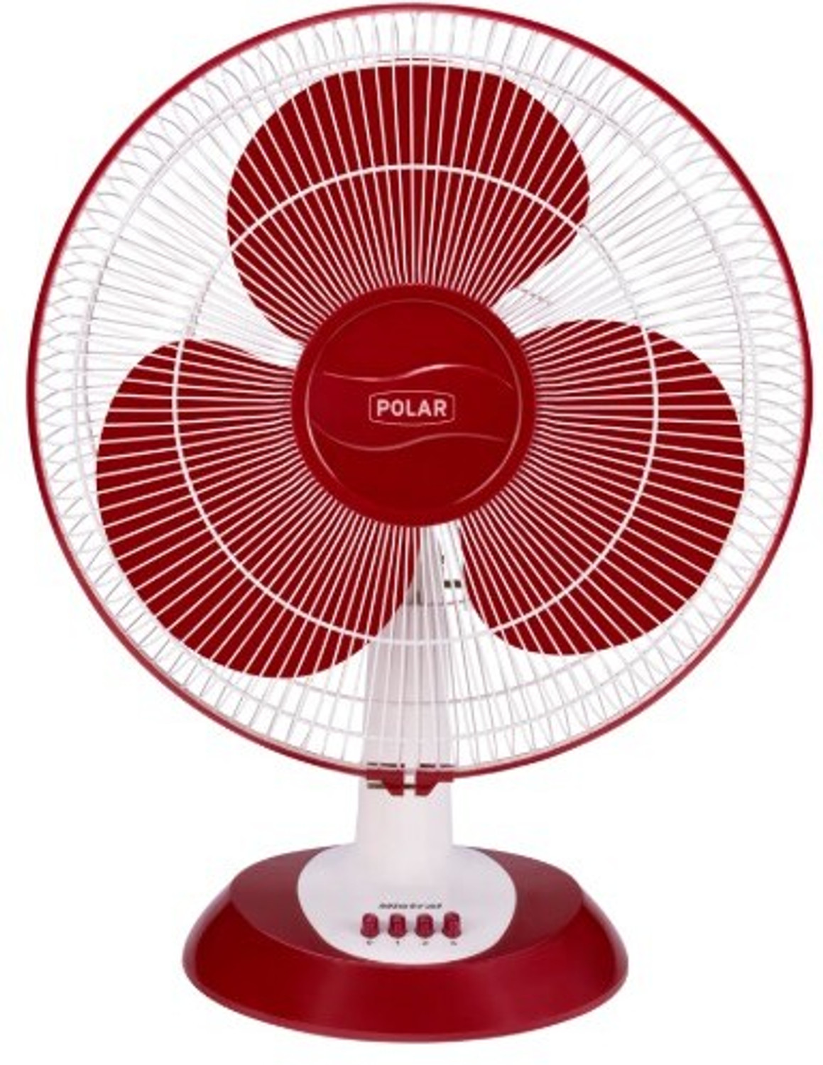 Image of Polar Eelektric Mistral 400MM with 24 Months Warranty 400 mm Table Fan (White Maroon | Pack of 1)