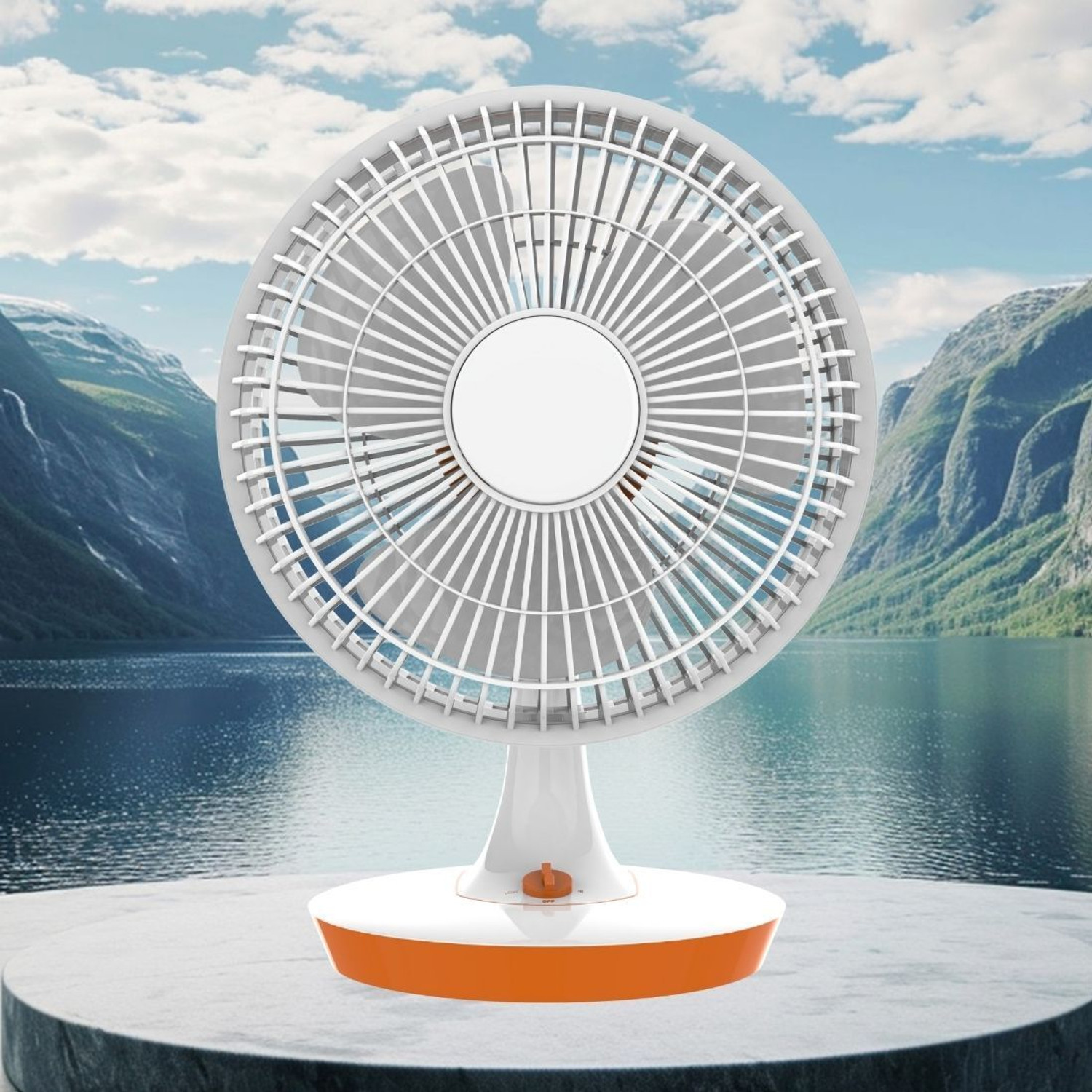 Image of PARADISEECOM 300 mm /12 inch Ultra High Speed Table Fan & Desk Fan, 3Blade For Home /OfficeV224 Silent Operation 300 mm Table Fan (5 Star | White | Pack of 1)