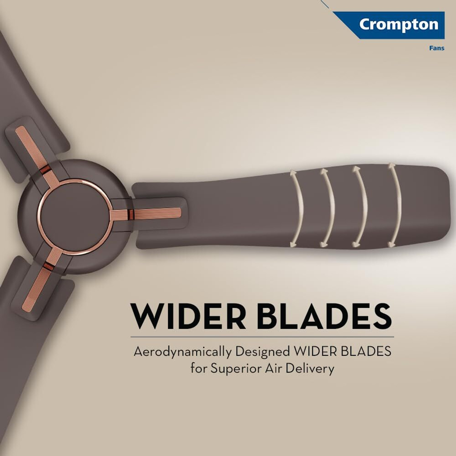 Image of Crompton HIGHSPEED SANTOS ANTIDUST with 2 Year Warranty Anti Dust 1200 mm Ceiling Fan (Americano Brown | Pack of 2)