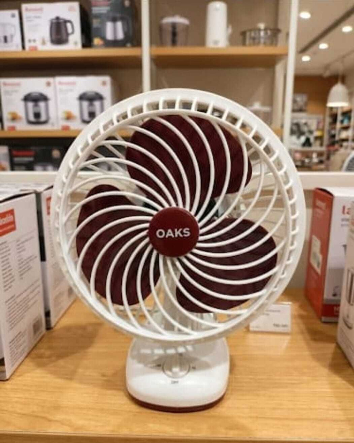 Image of Radhe High Speed Rechargeable Table Fan with LED Light For Office Desk, Home 352 Ultra High Speed 1400 mm Table Fan (5 Star | Multicolor | Pack of 1)