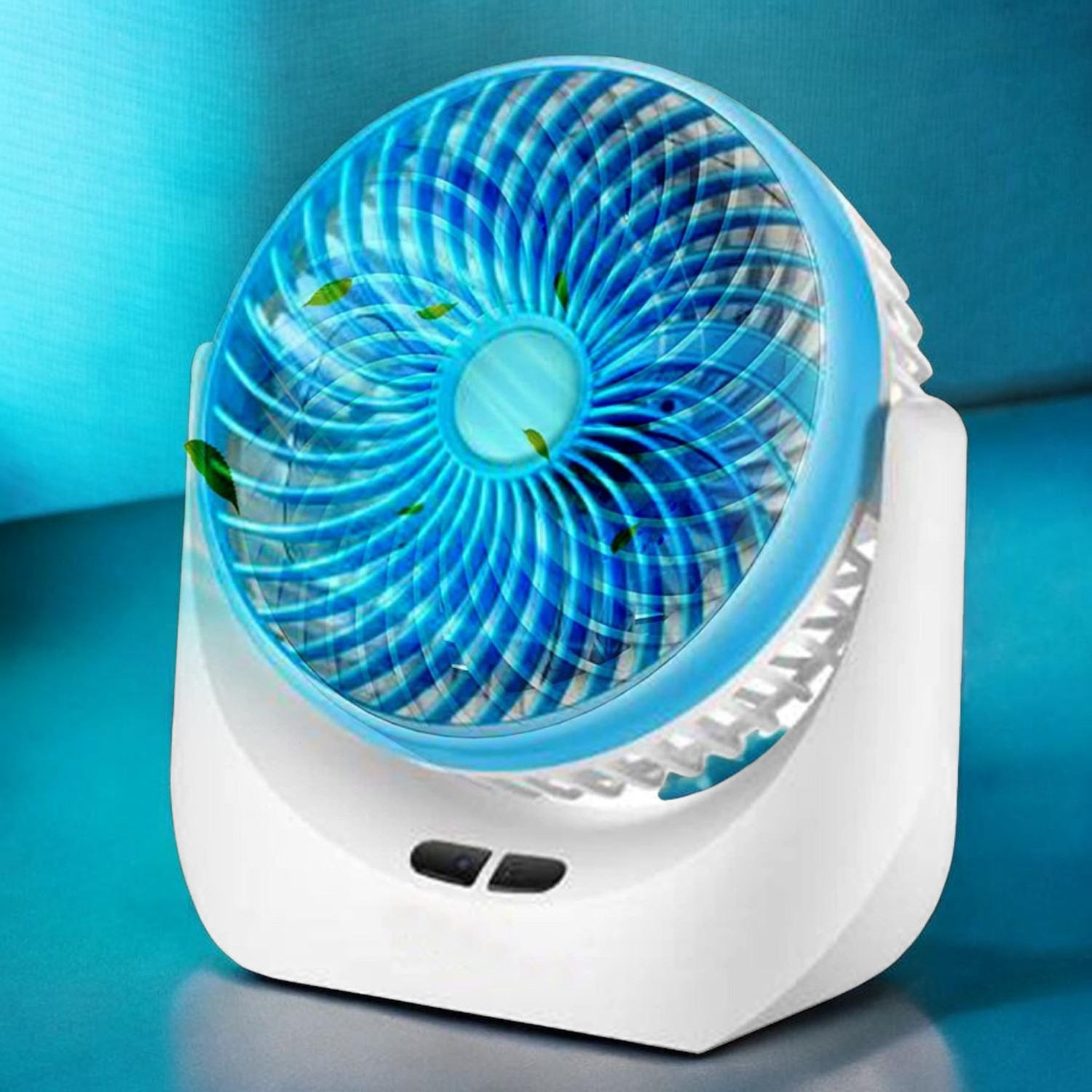 Image of Darshan High Speed Rechargeable Table Fan with LED Light For Office Desk, Home 278 Ultra High Speed 1400 mm Table Fan (5 Star | Multicolor | Pack of 1)