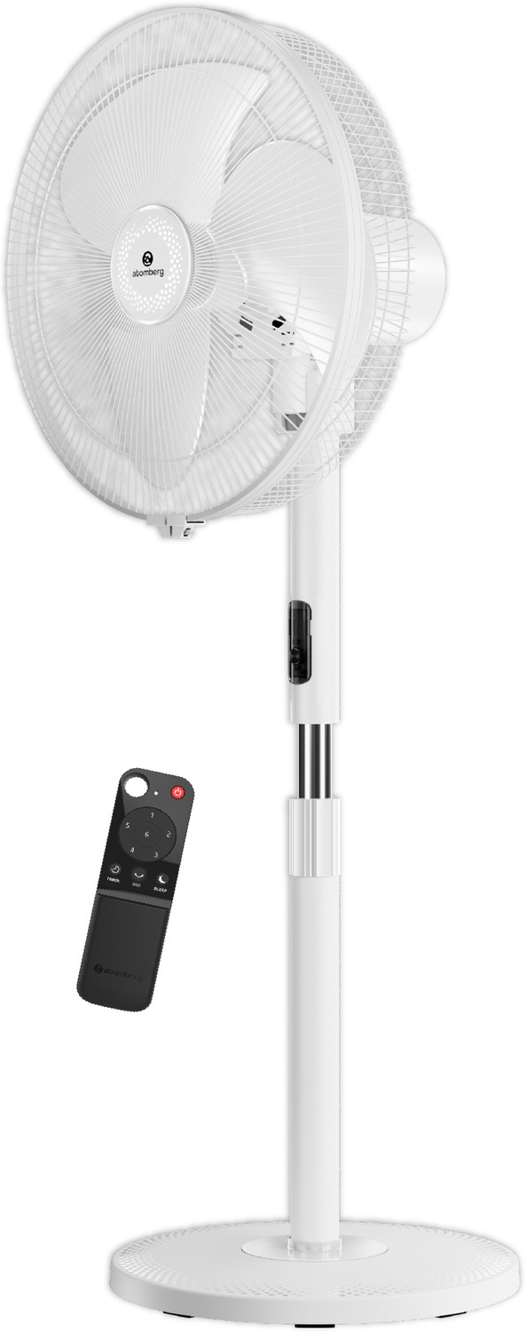 Atomberg SilenceAire Hi-Speed6 SpeedSilent Pedestal FanHome&OfficeHeight Adjustable with 2 Year Warranty Silent Operation 400 mm Pedestal Fan