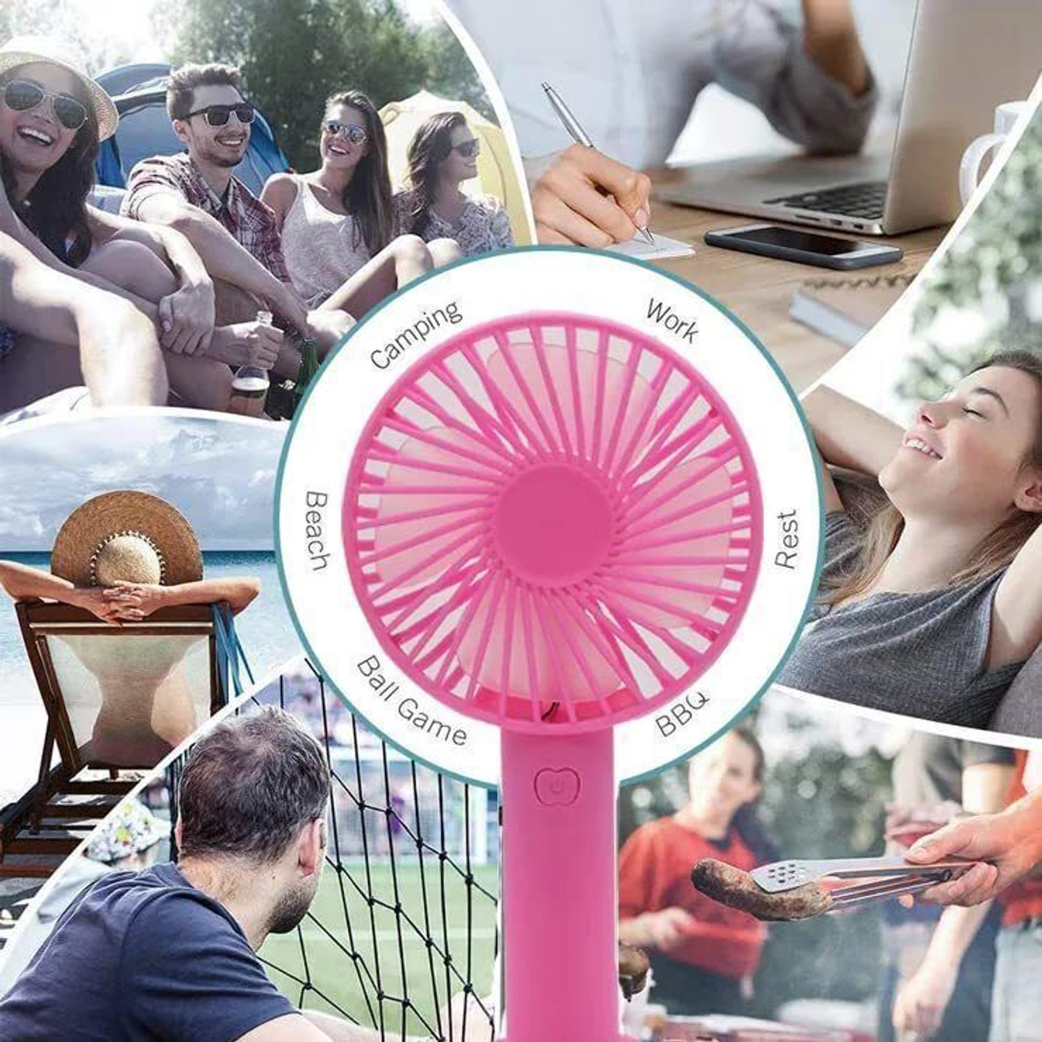 Image of HARIS STORE (Table Fan) TurboGale: Power-Packed Table Fan for Instant Cooling KY257 with 1 Year Warranty 1000 mm Table Fan (Multicolor | Pack of 1)