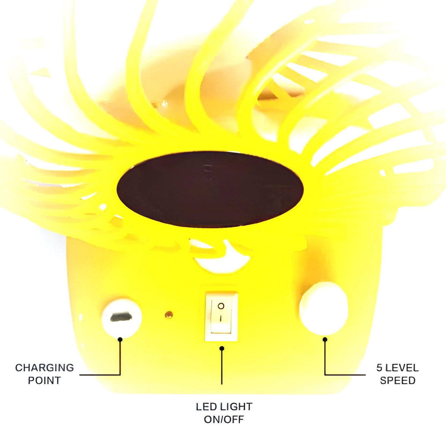 Image of PARADISEECOM (Table Fan) TurboGale: Power-Packed Table Fan for Instant Cooling PL35 with 1 Year Warranty 1000 mm Table Fan (Multicolor | Pack of 1)