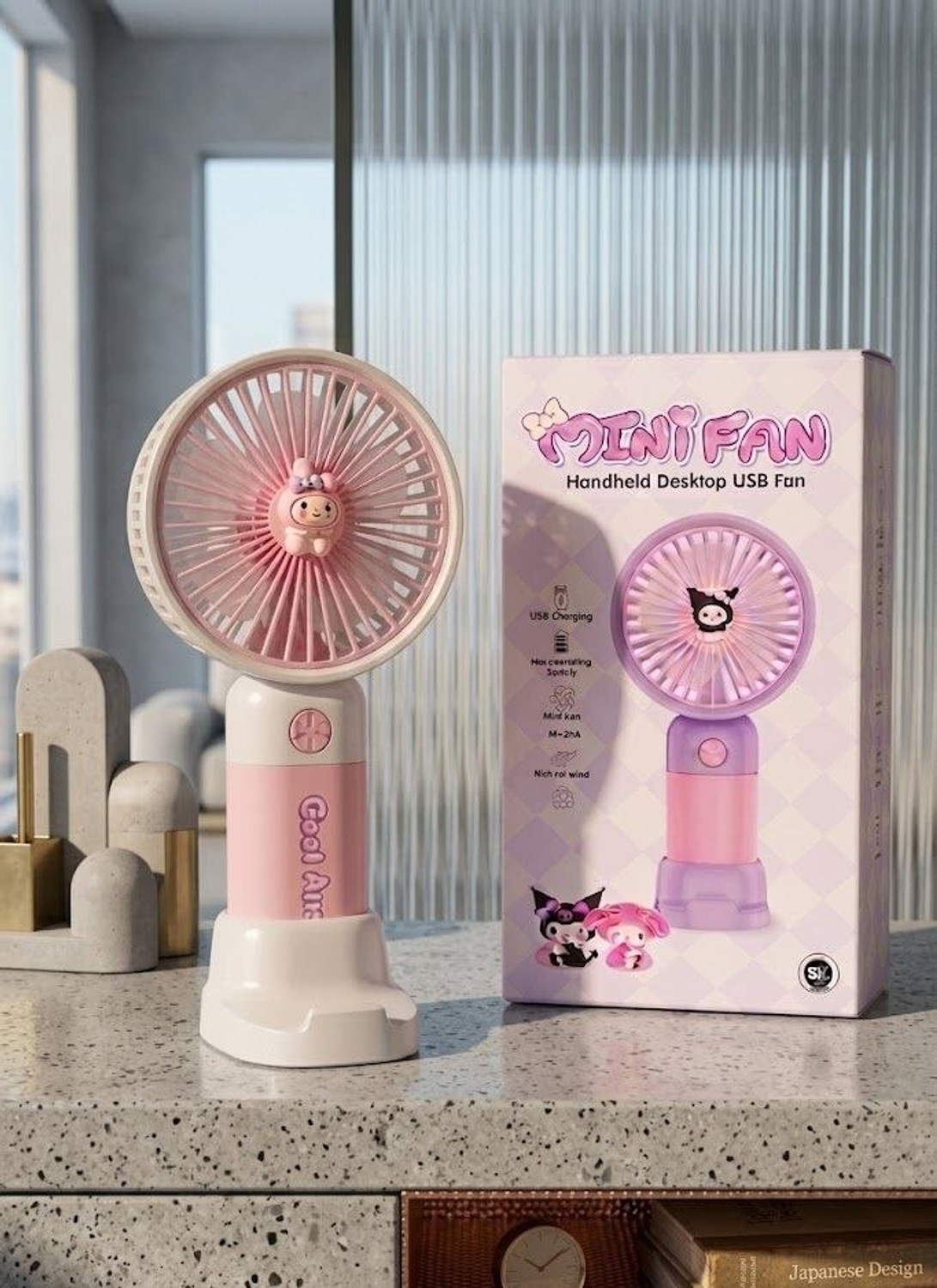 Image of YAKUNOX Personal Mini Fan USB Rechargeable Handheld Cooling Fan Random Colour Anti Dust 90 mm Table Fan (Multicolor | Pack of 1)