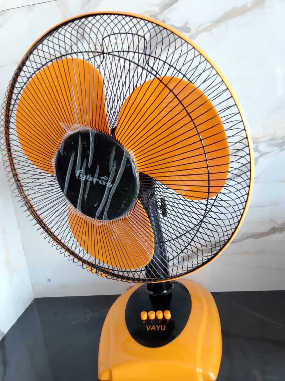 Image of DAKSHWAY High Speed Rechargeable Table Fan with LED Light For Office Desk, Home F3578 Ultra High Speed 1400 mm Table Fan (5 Star | Multicolor | Pack of 1)
