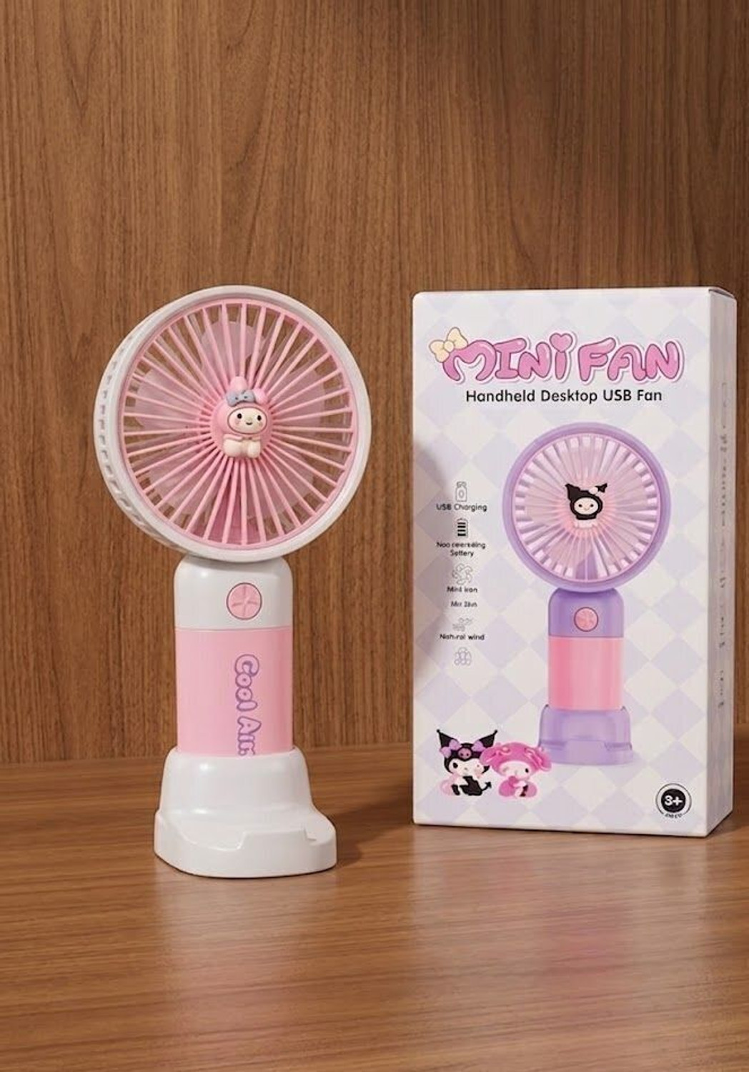 Image of DAKSHWAY High Speed Rechargeable Table Fan with LED Light For Office Desk, Home F3609 Ultra High Speed 1400 mm Table Fan (5 Star | Multicolor | Pack of 1)