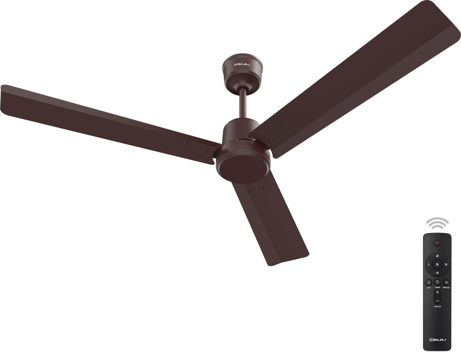 Image of Athots Zan Ultra High Speed 48 Inch With CNC Winding with 3 Year Warranty Anti Dust 1200 mm Ceiling Fan (3 Star | Smocked Brown | Pack of 1)