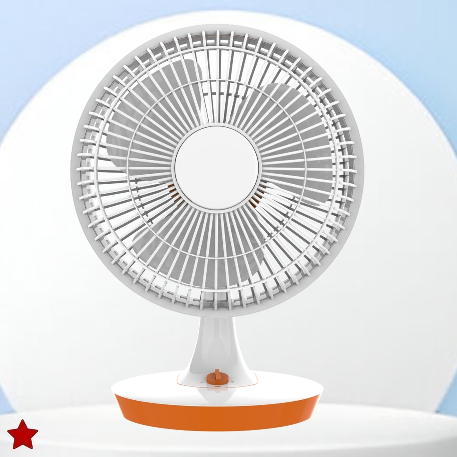 Image of PARADISEECOM 300 mm /12 inch Ultra High Speed Table Fan & Desk Fan, 3Blade For Home /OfficeN310 Silent Operation 300 mm Table Fan (5 Star | White | Pack of 1)