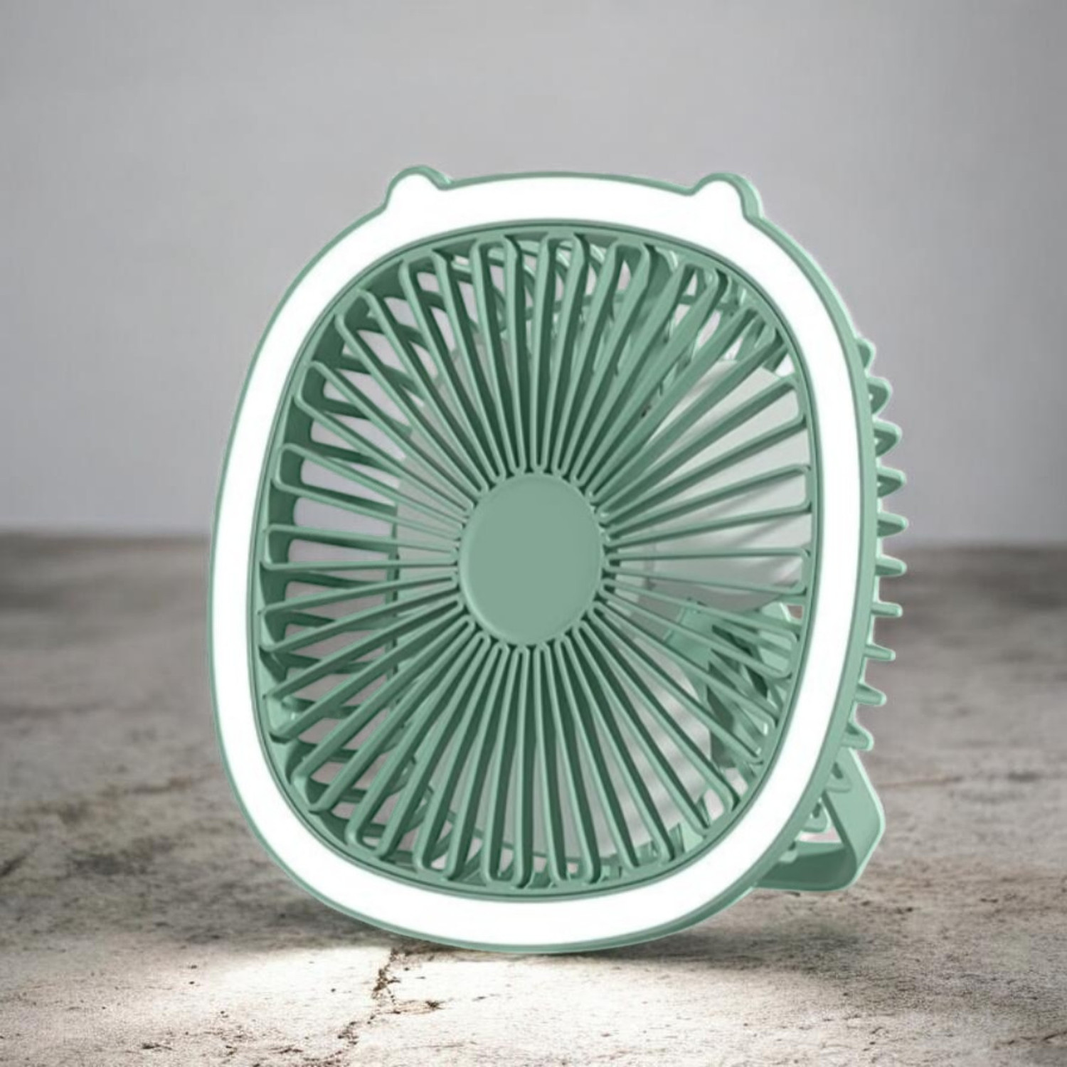 Image of DAKSHWAY High Speed Rechargeable Table Fan with LED Light For Office Desk, Home F3619 Ultra High Speed 1400 mm Table Fan (5 Star | Multicolor | Pack of 1)