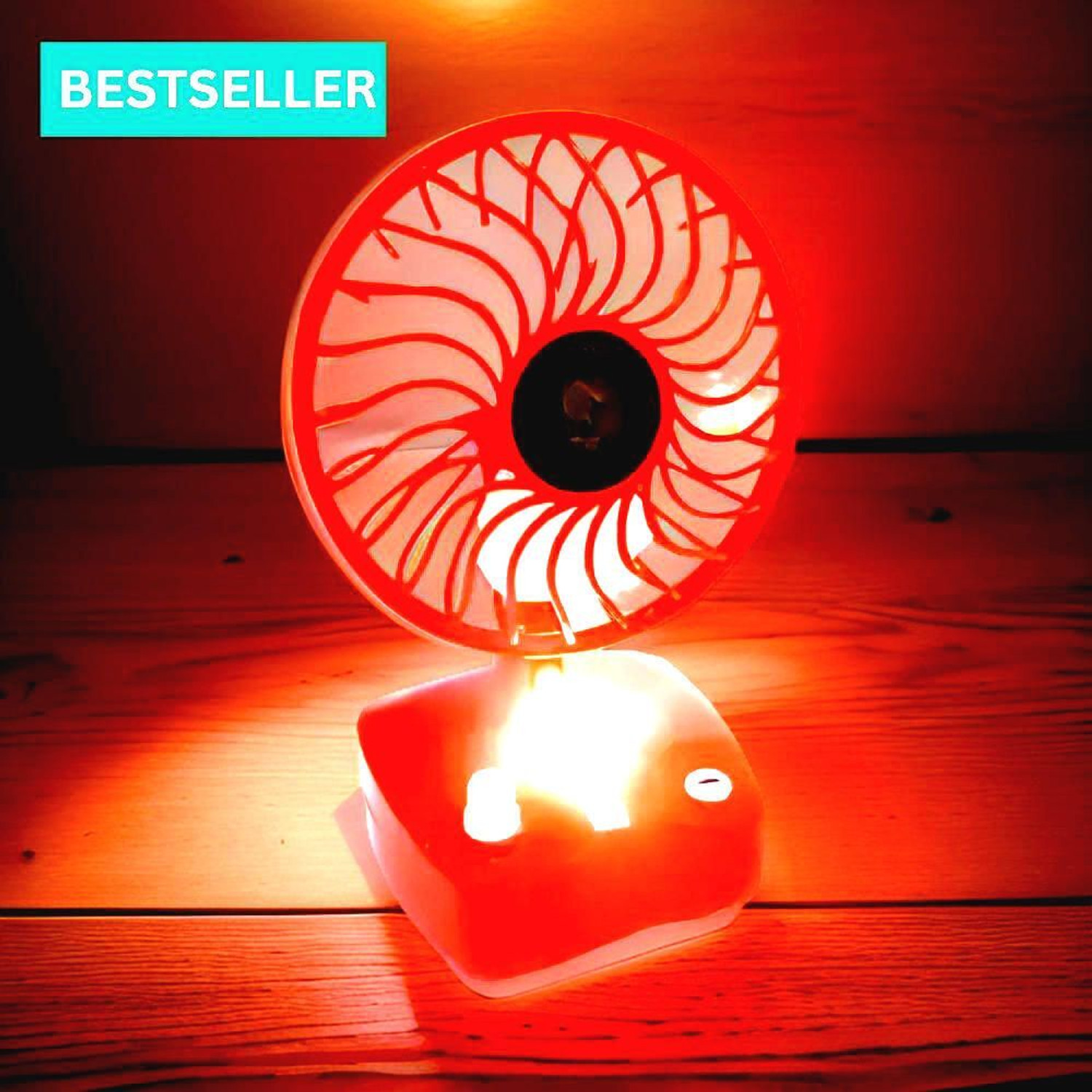 Image of HARIS STORE (Table Fan) TurboGale: Power-Packed Table Fan for Instant Cooling KY257 with 1 Year Warranty 1000 mm Table Fan (Multicolor | Pack of 1)
