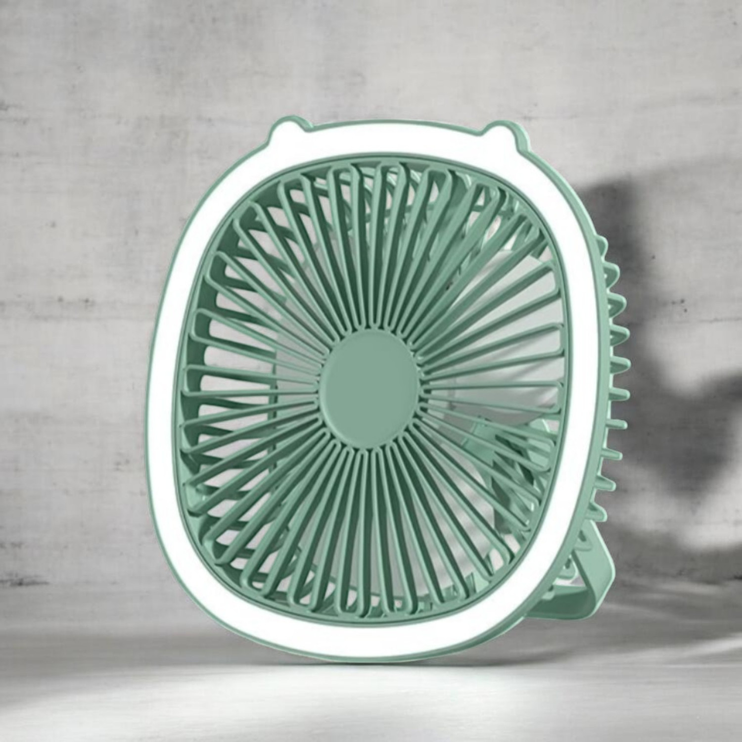 Image of DAKSHWAY High Speed Rechargeable Table Fan with LED Light For Office Desk, Home F3623 Ultra High Speed 1400 mm Table Fan (5 Star | Multicolor | Pack of 1)