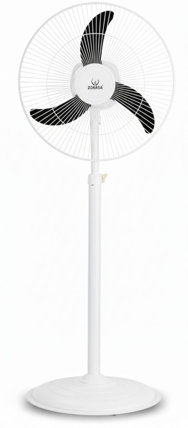 Image of MIDAS ELECTRONICS ME-MR-PF-HS-400 with 24 Months Warranty High Air Delivery 400 mm Pedestal Fan (4 Star | WHITE | Pack of 1)