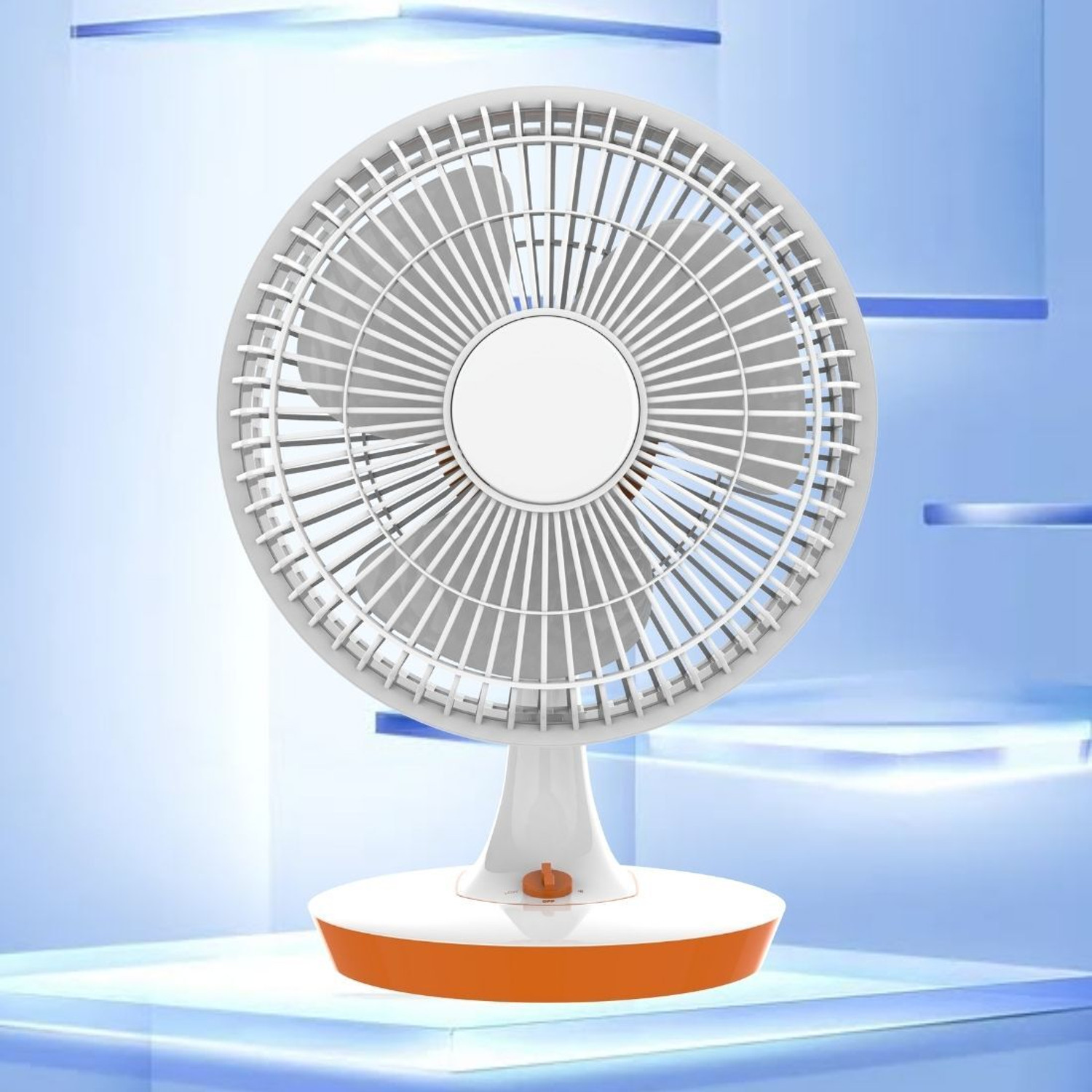 Image of PARADISEECOM 300 mm /12 inch Ultra High Speed Table Fan & Desk Fan, 3Blade For Home /OfficeV16 Silent Operation 300 mm Table Fan (5 Star | White | Pack of 1)
